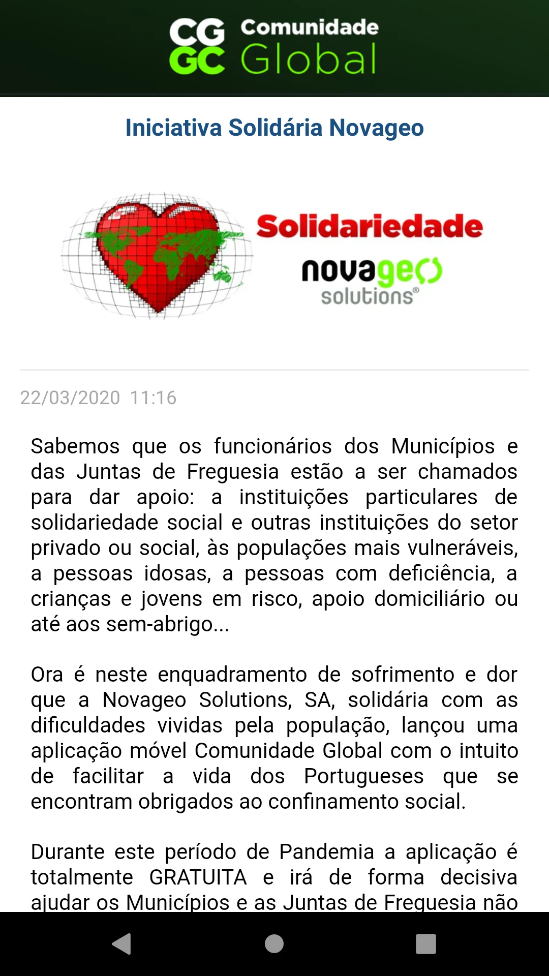 Comunidade Global | Indus Appstore | Screenshot