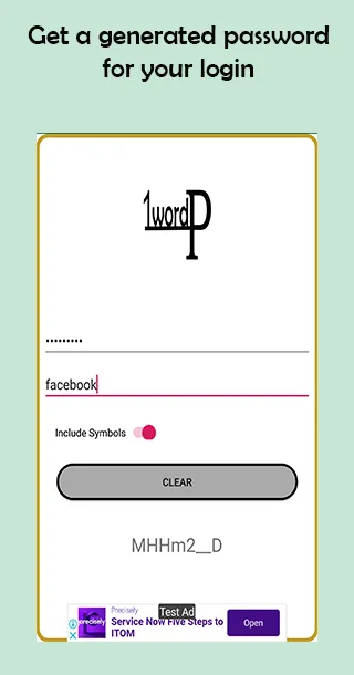 Password Generator: 1Word | Indus Appstore | Screenshot