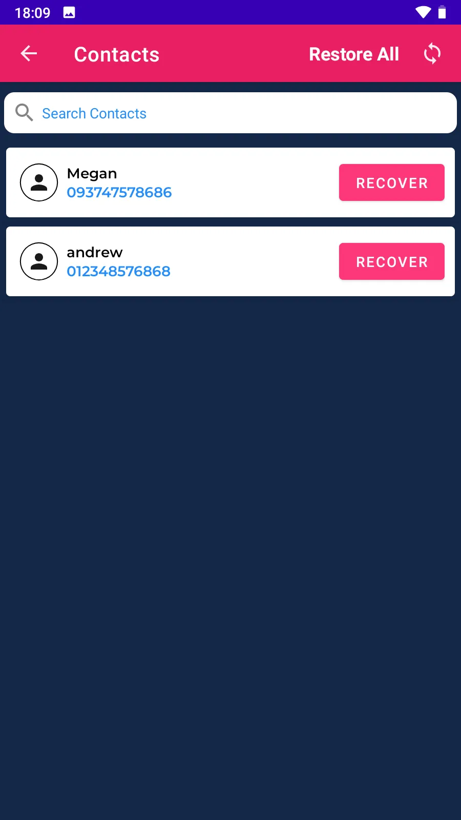 Recover My Contacts Phone | Indus Appstore | Screenshot