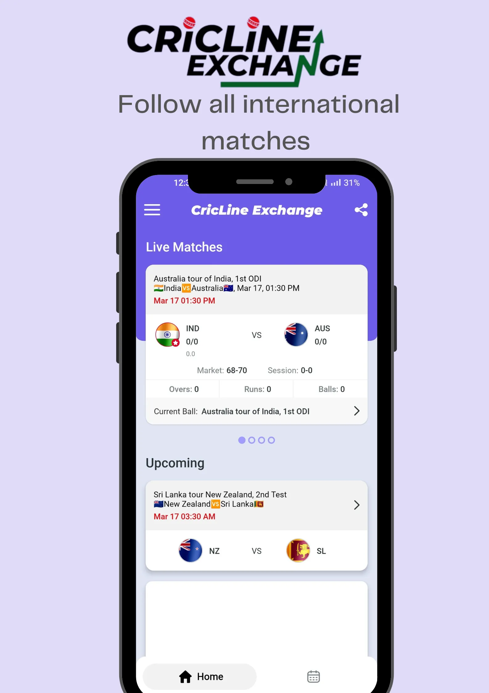 Cricline Exchange Cricket Line | Indus Appstore | Screenshot