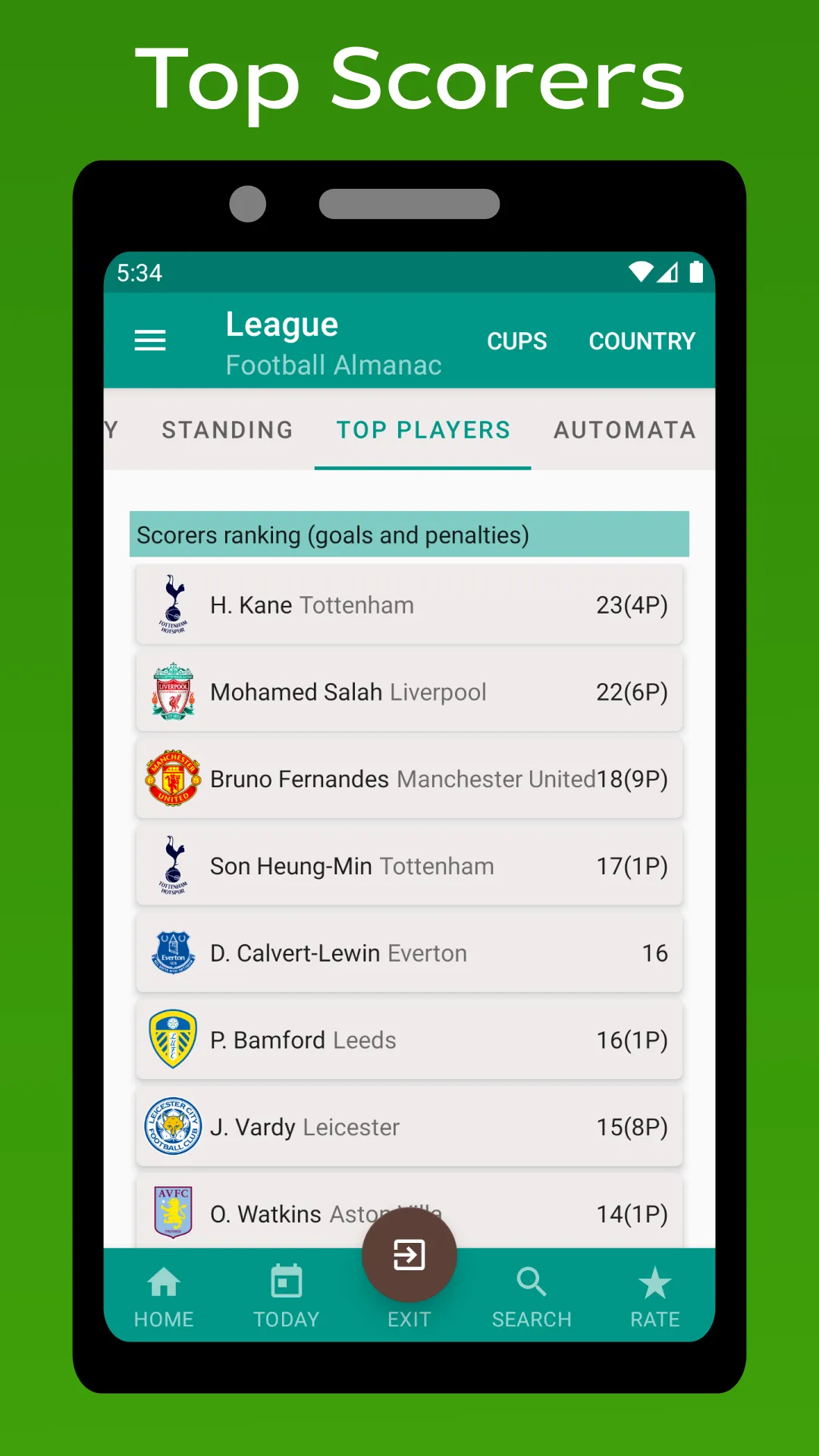 Football results - Almanac | Indus Appstore | Screenshot