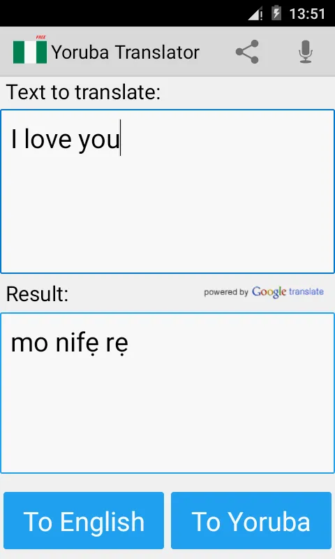 Yoruba English Translator | Indus Appstore | Screenshot