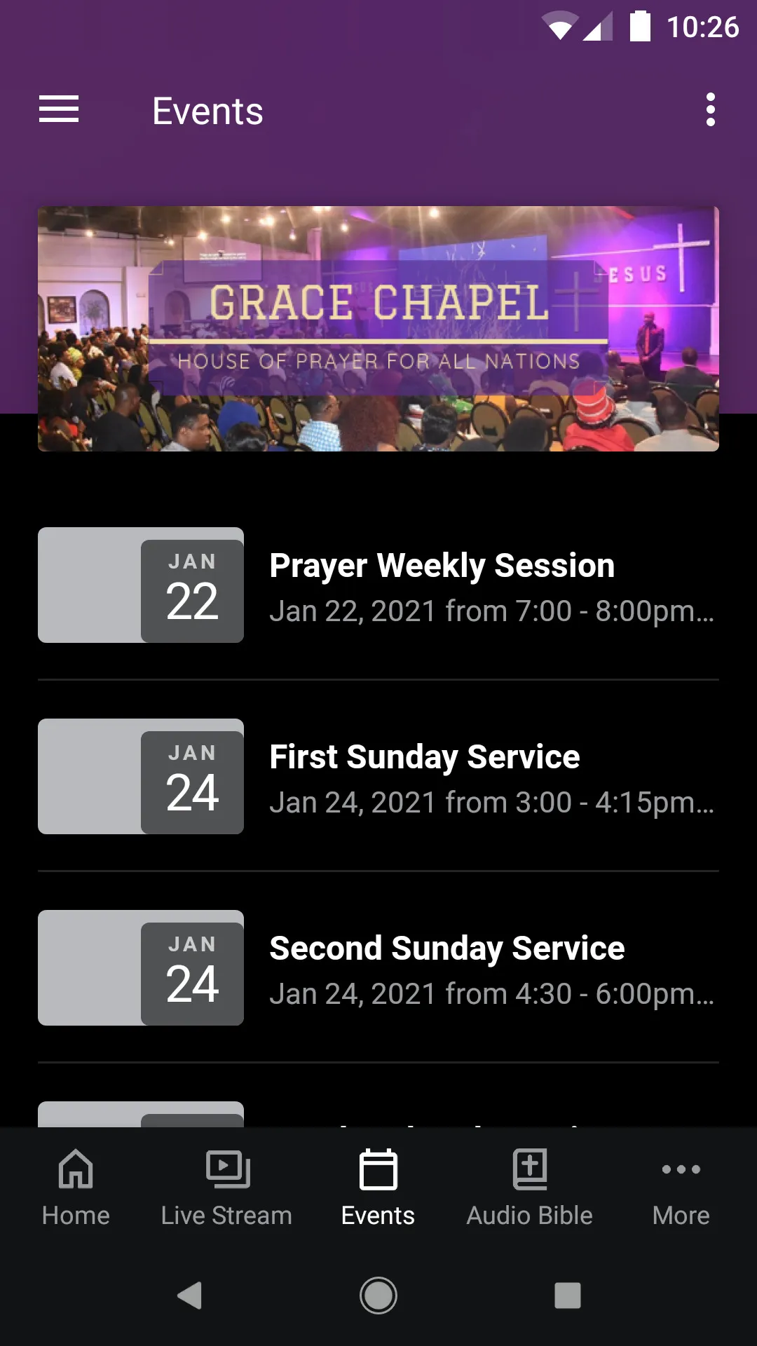 GRACE CHAPEL - HPFN | Indus Appstore | Screenshot