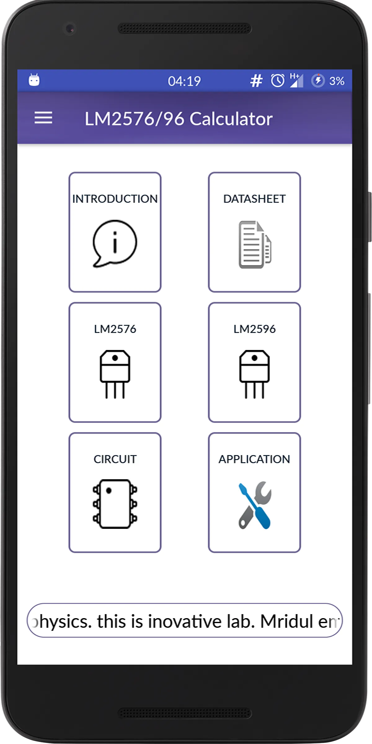 LM2576/96 Calculator | Indus Appstore | Screenshot