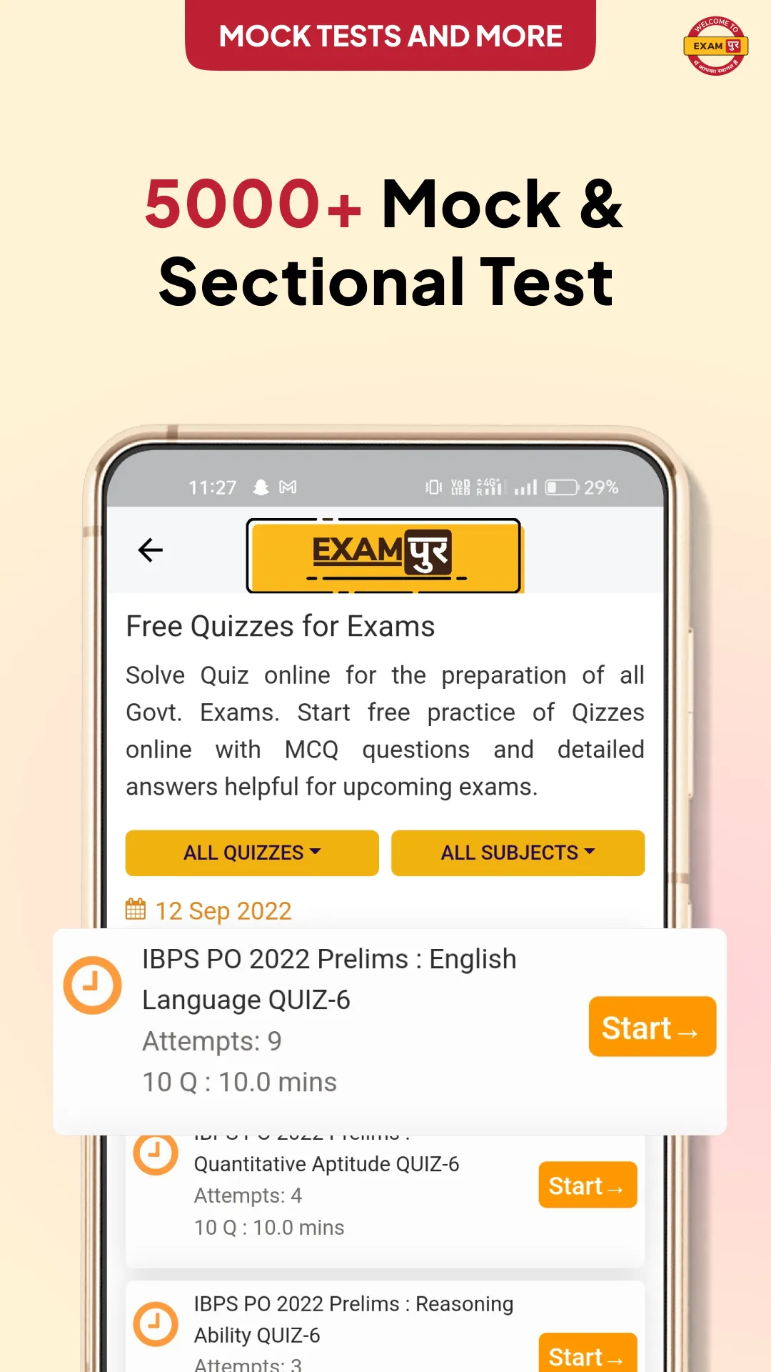 Exampur: Sarkari Naukari prep | Indus Appstore | Screenshot