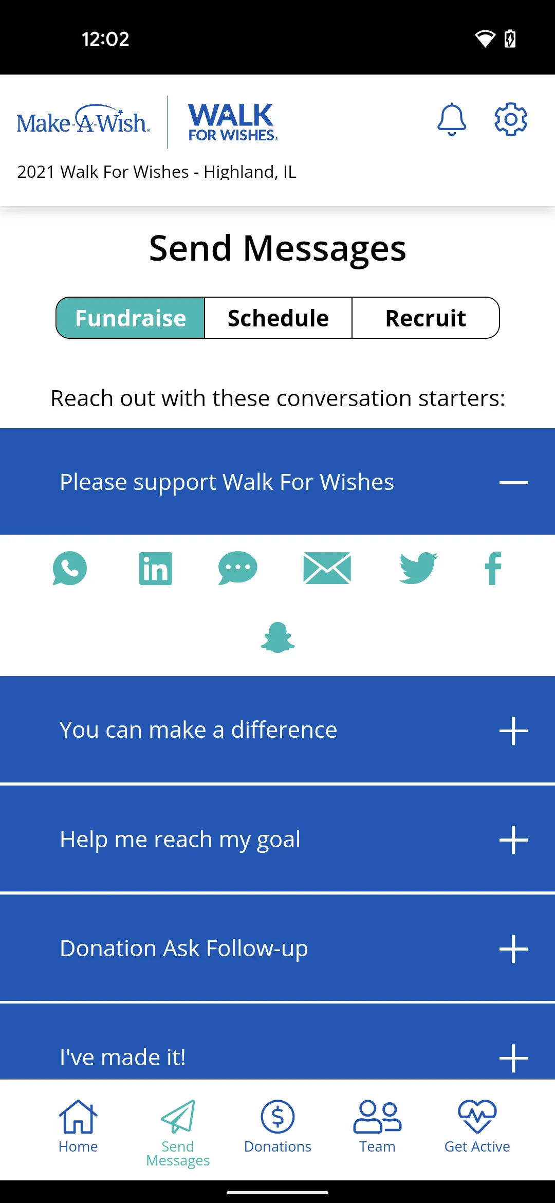 Walk For Wishes | Indus Appstore | Screenshot