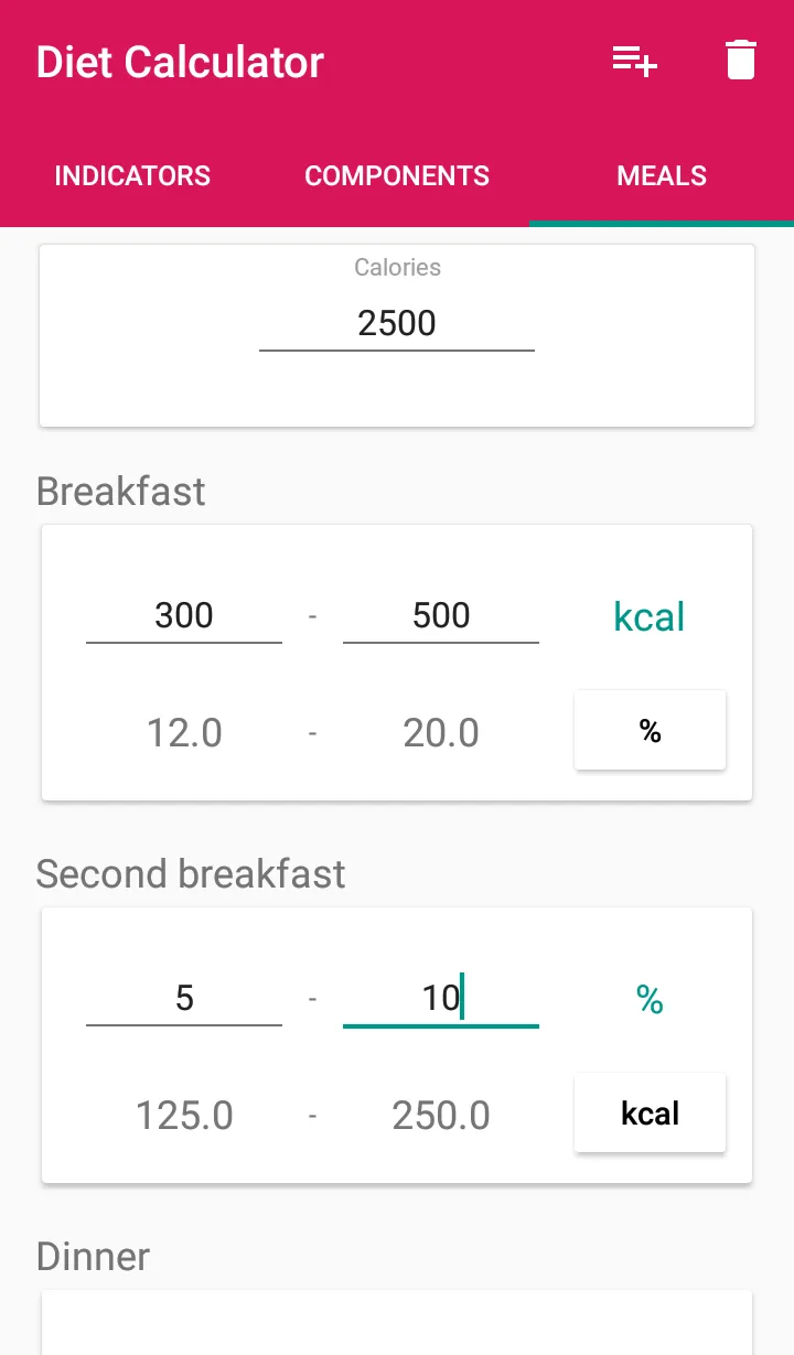 Diet Calc | Indus Appstore | Screenshot