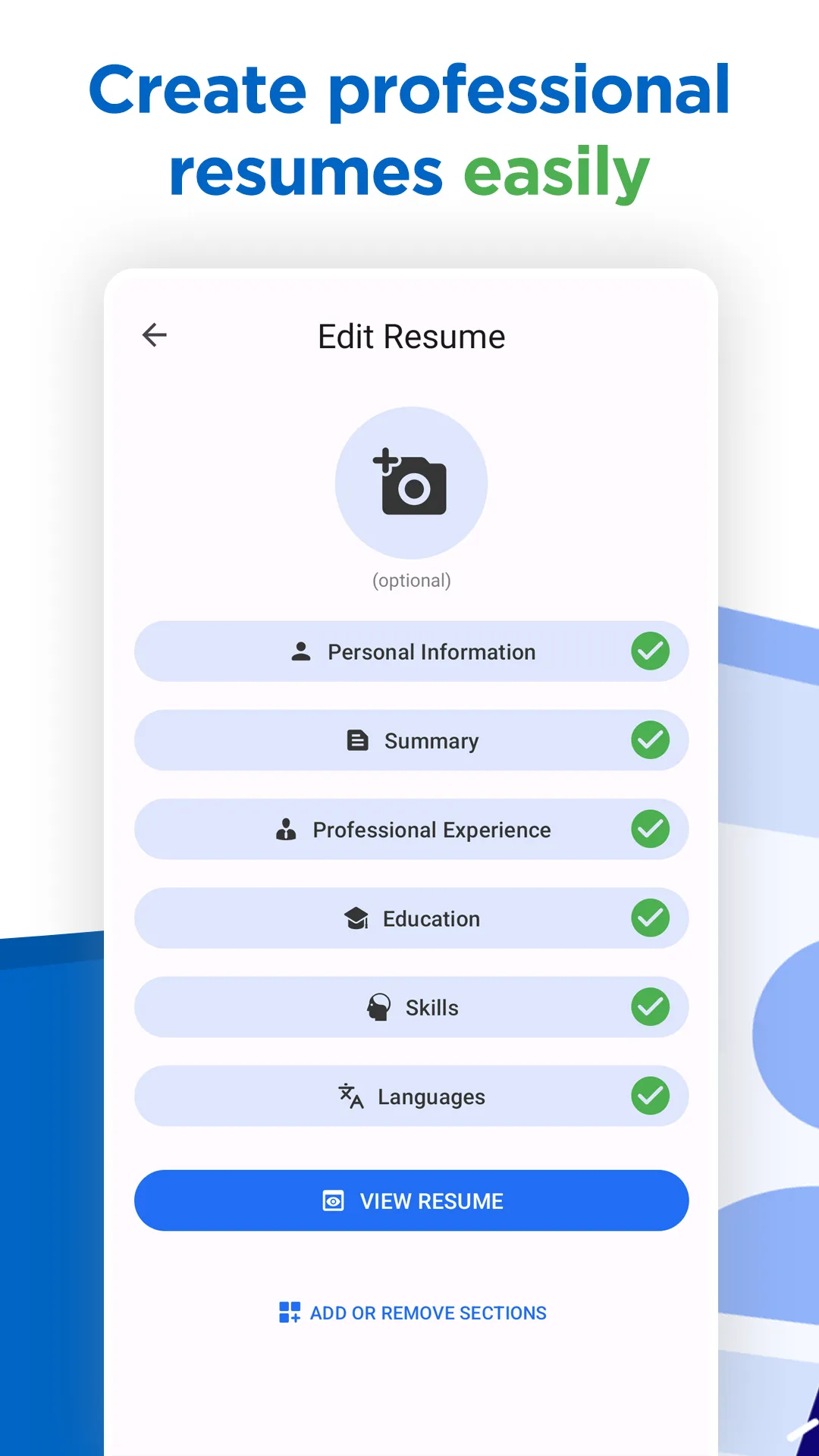 AI Resume Builder CV Maker PDF | Indus Appstore | Screenshot