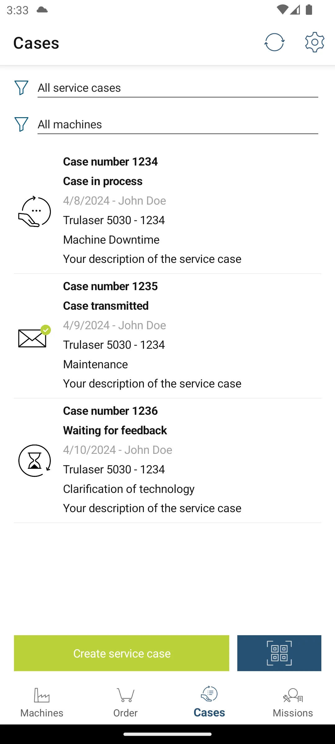 TRUMPF Service App | Indus Appstore | Screenshot