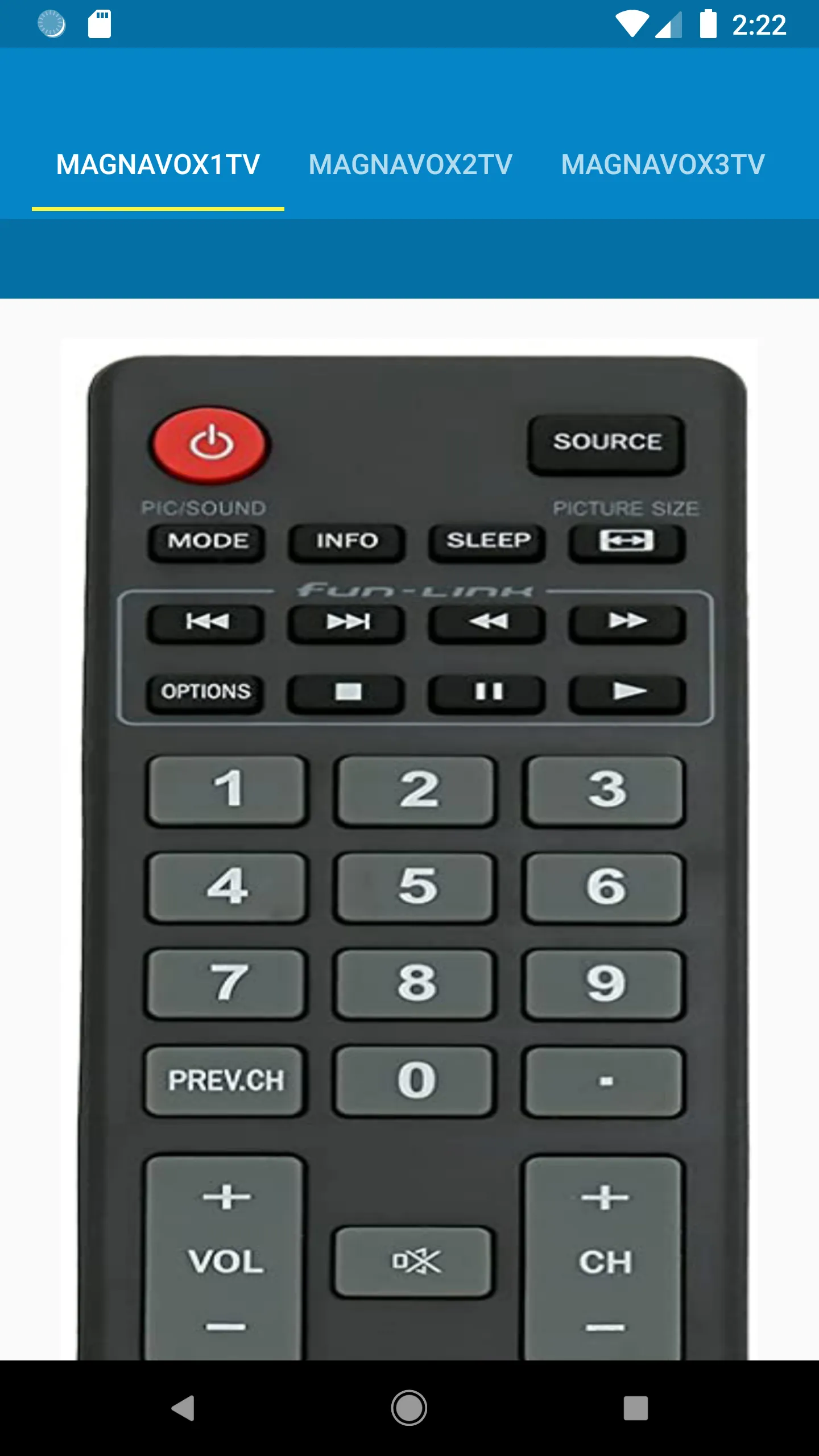 Magnavox TV Remote Control | Indus Appstore | Screenshot