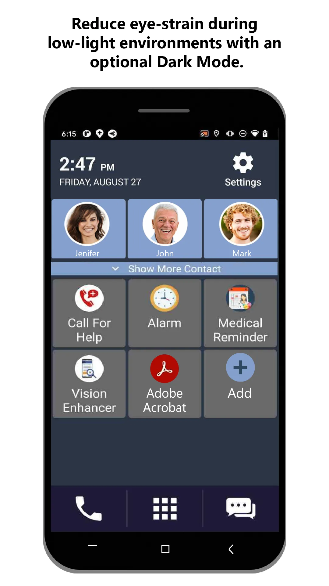 Senior Safety Phone - Big Icon | Indus Appstore | Screenshot