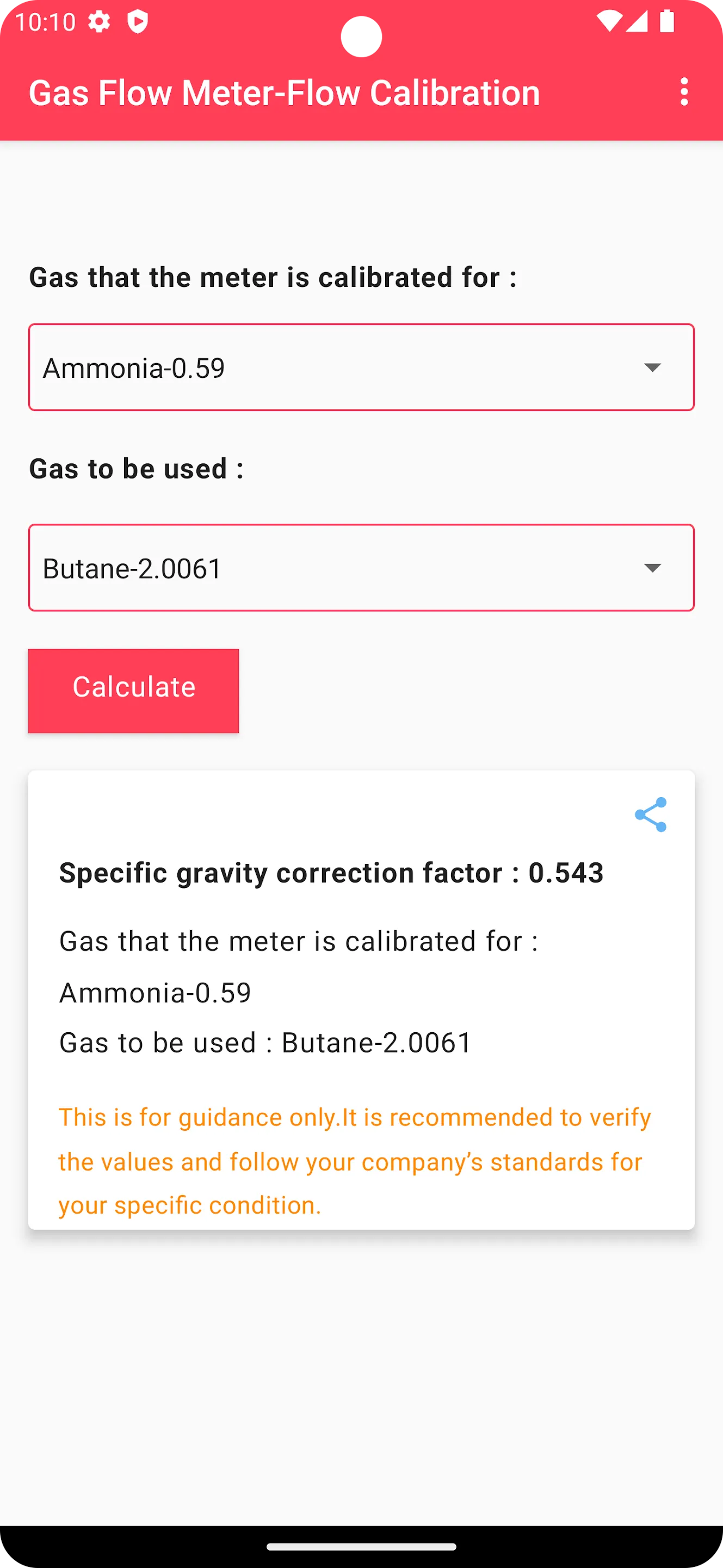 Gas Flow Meter - Calibration | Indus Appstore | Screenshot