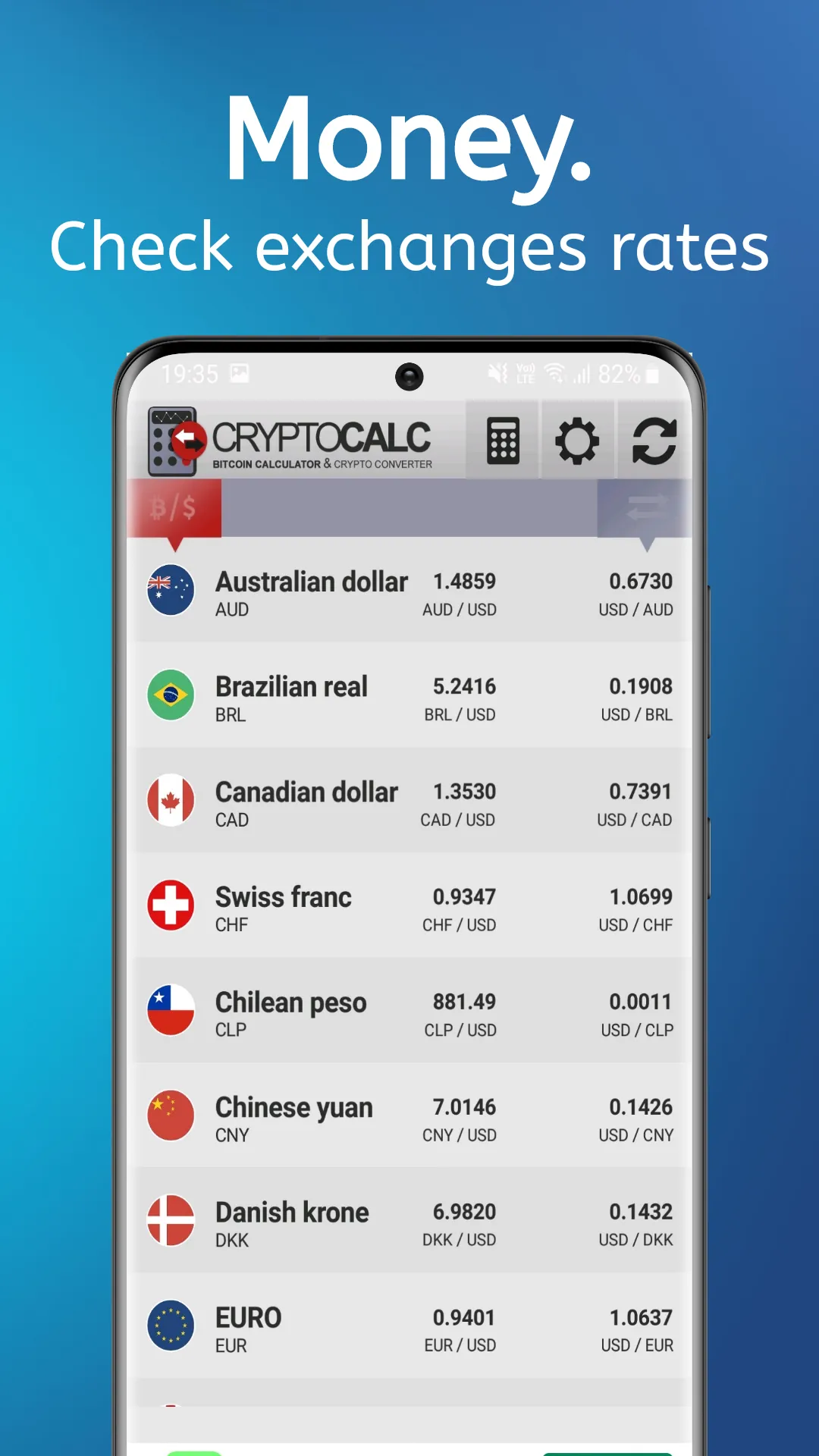 Bitcoin & Crypto Calculator | Indus Appstore | Screenshot