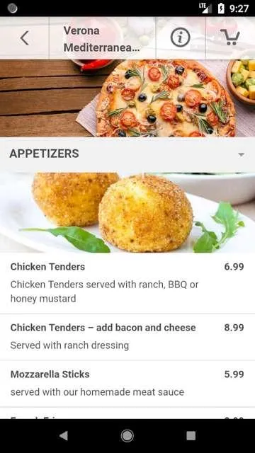 Verona Mediterranean Pizzeria | Indus Appstore | Screenshot