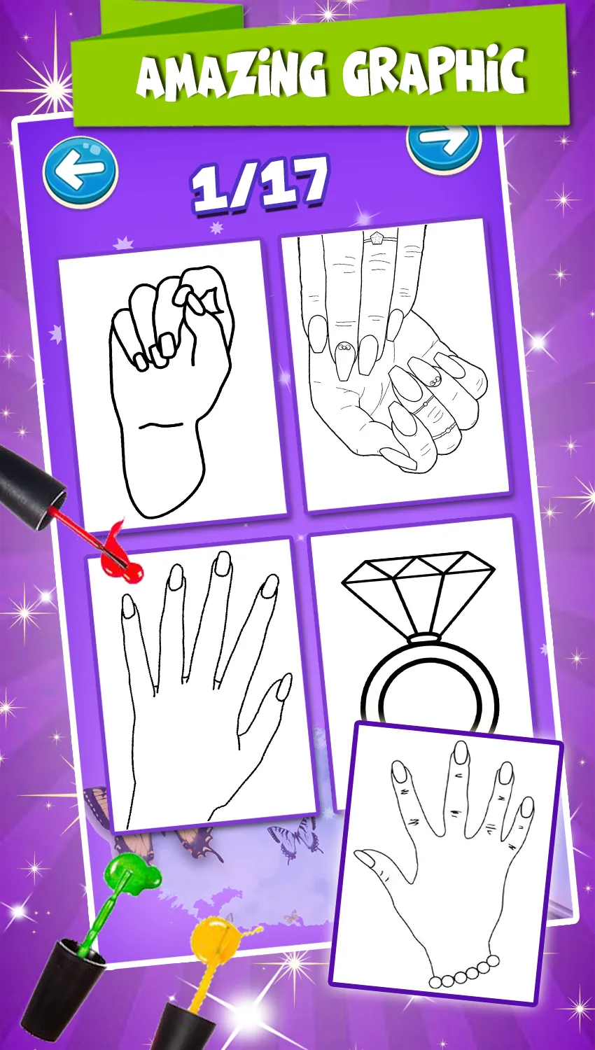 Nail Drawing & Coloring Pages | Indus Appstore | Screenshot