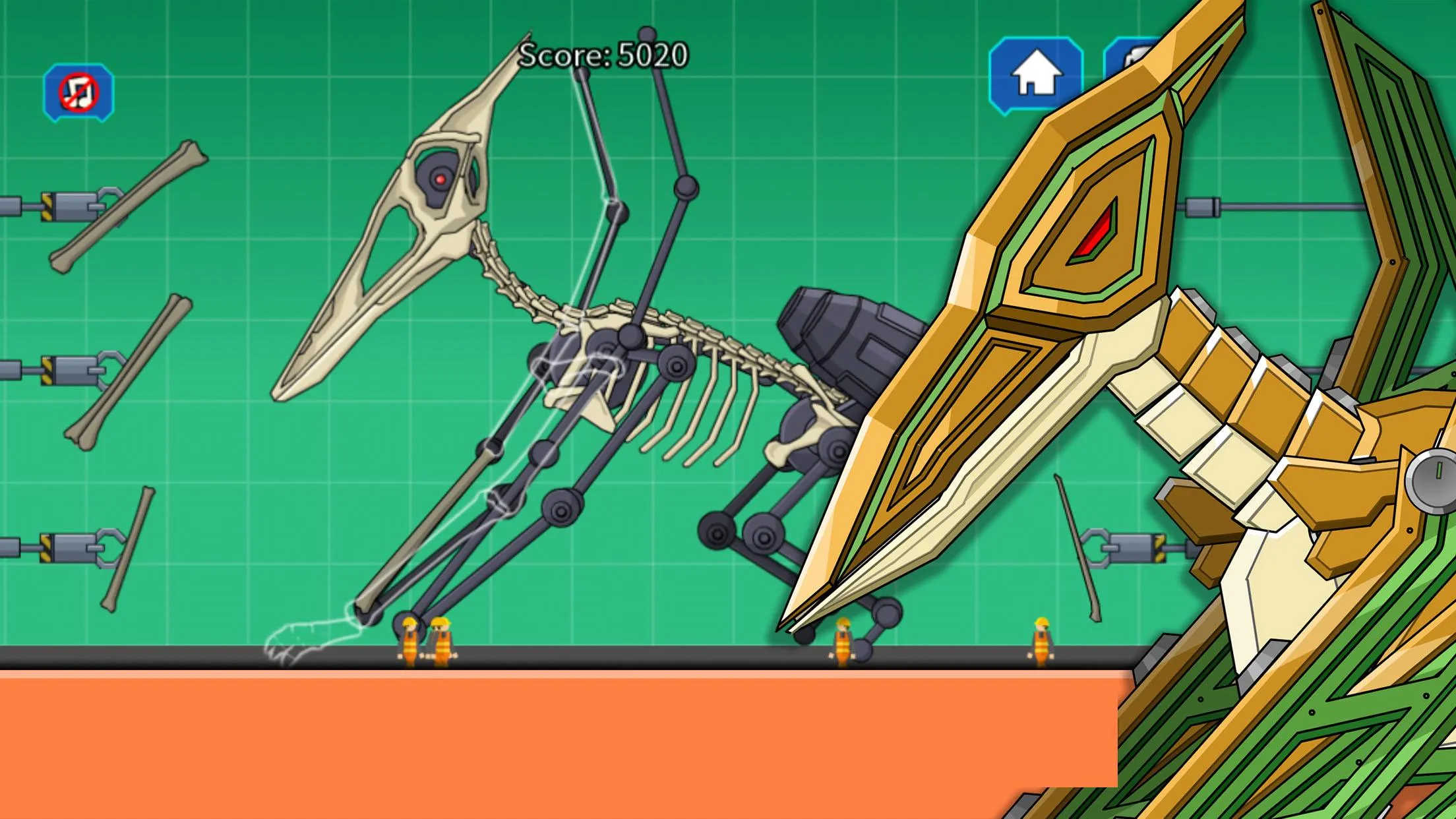 Pterosaur Dino Fossils Robot | Indus Appstore | Screenshot