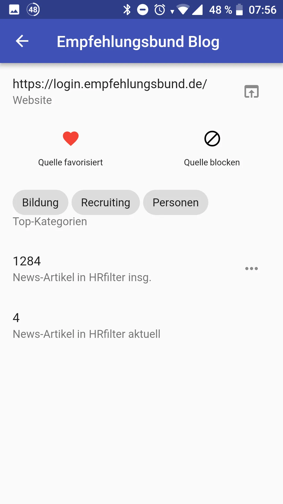 HRfilter - Personal & HR News | Indus Appstore | Screenshot