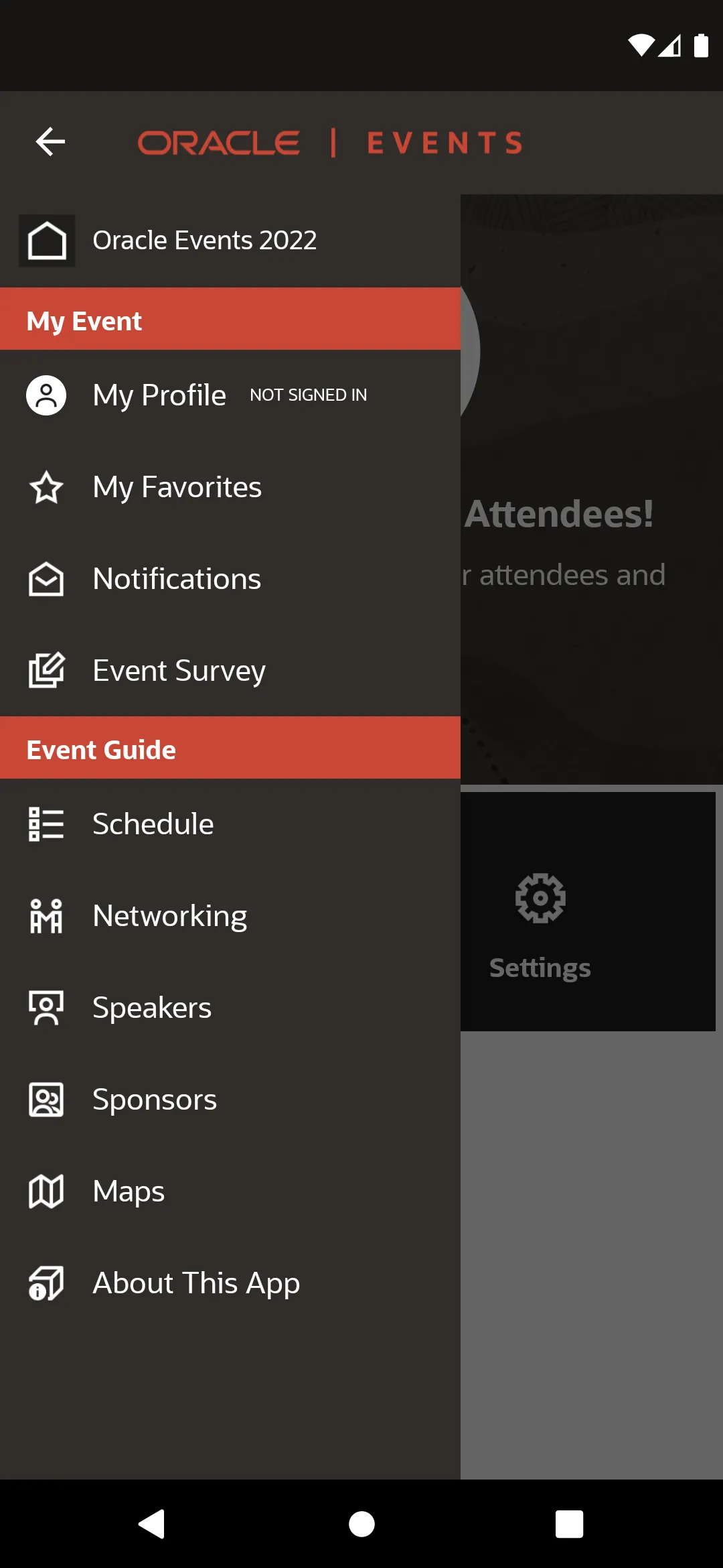 Oracle Events | Indus Appstore | Screenshot