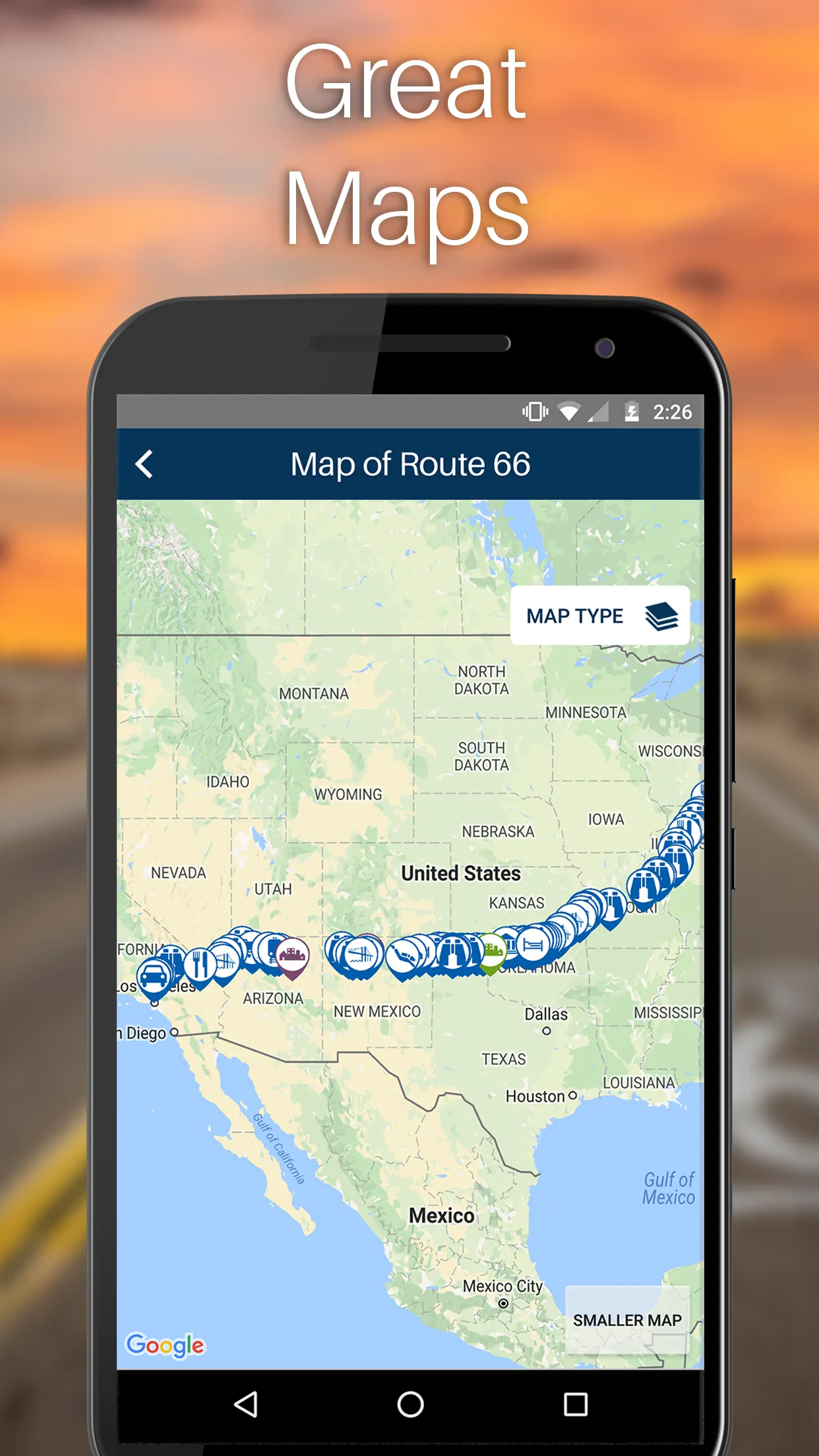 Route 66 Travel Guide | Indus Appstore | Screenshot