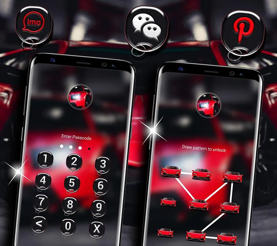 Red Car Launcher Theme | Indus Appstore | Screenshot