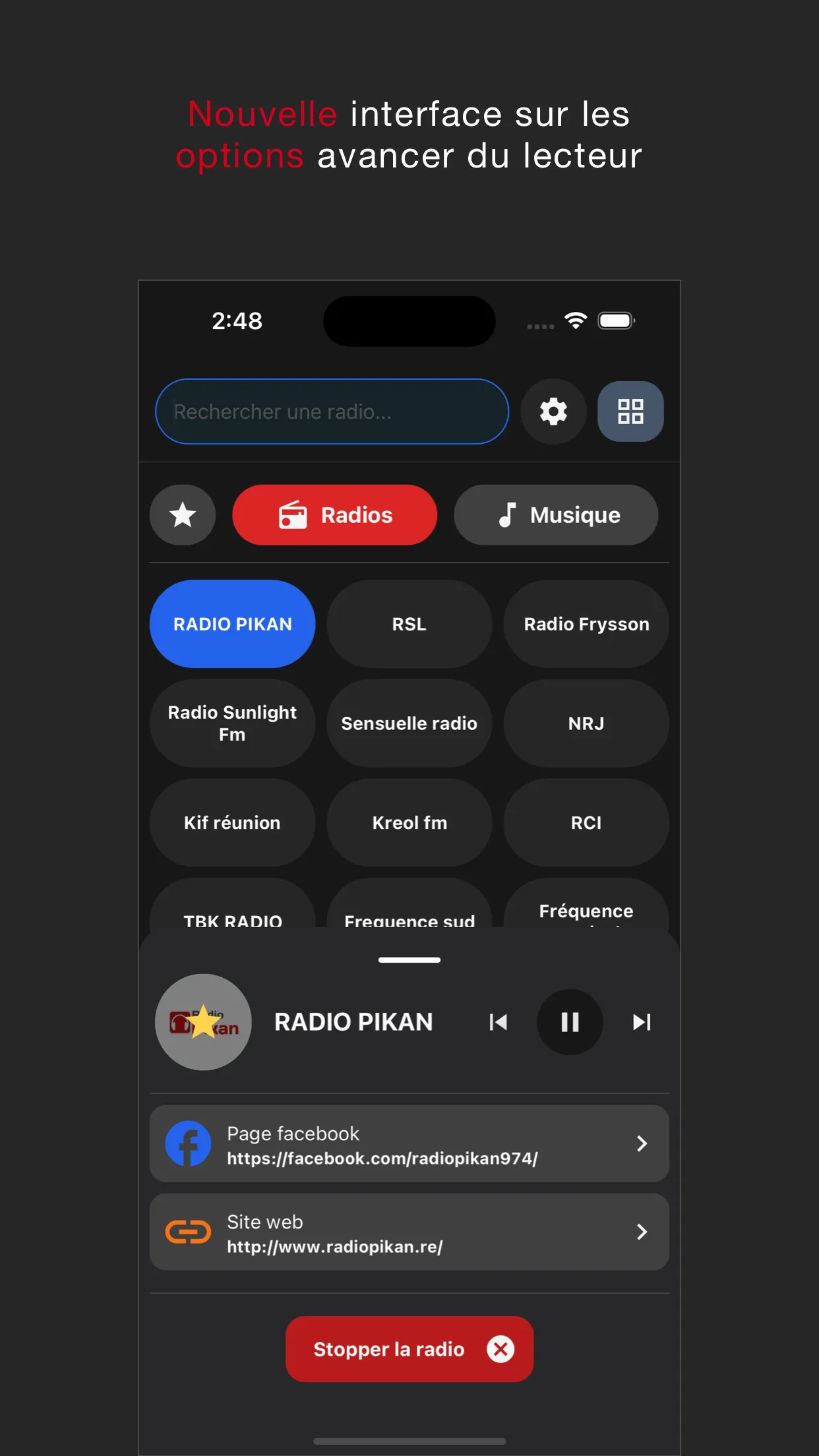 Radio FM La Réunion 974 - Actu | Indus Appstore | Screenshot