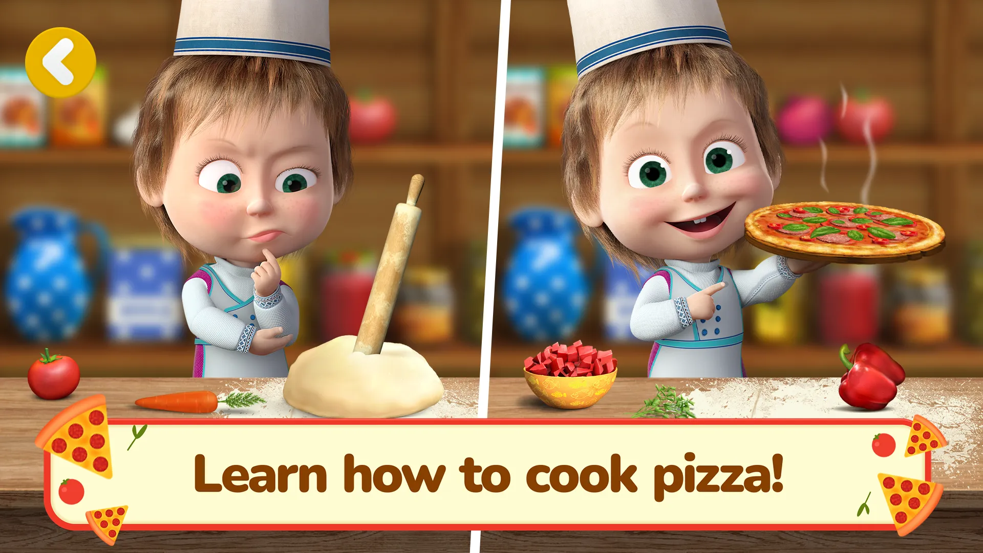 Masha and the Bear Pizza Maker | Indus Appstore | Screenshot