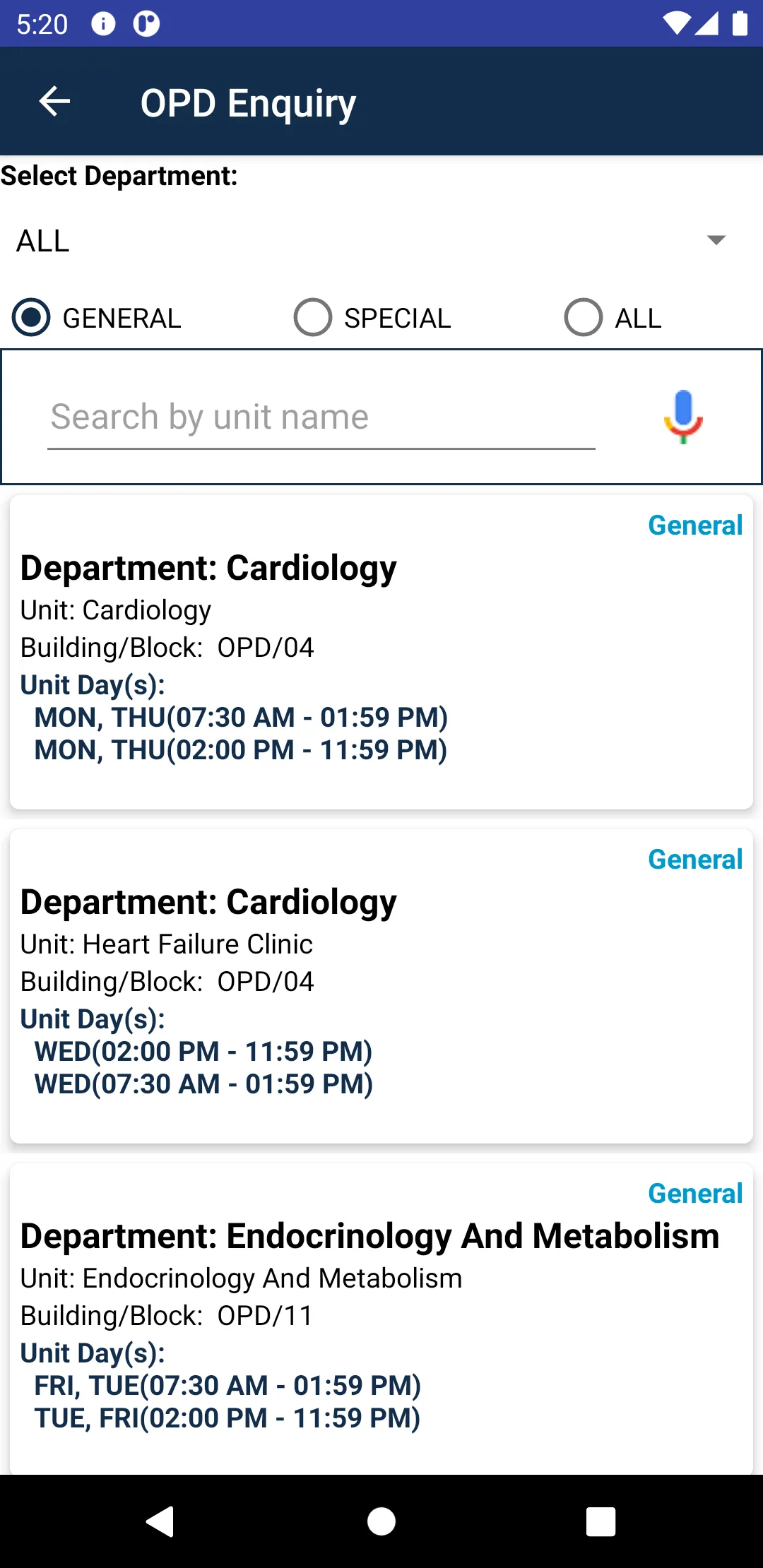 AIIMS Bhopal Swasthya | Indus Appstore | Screenshot