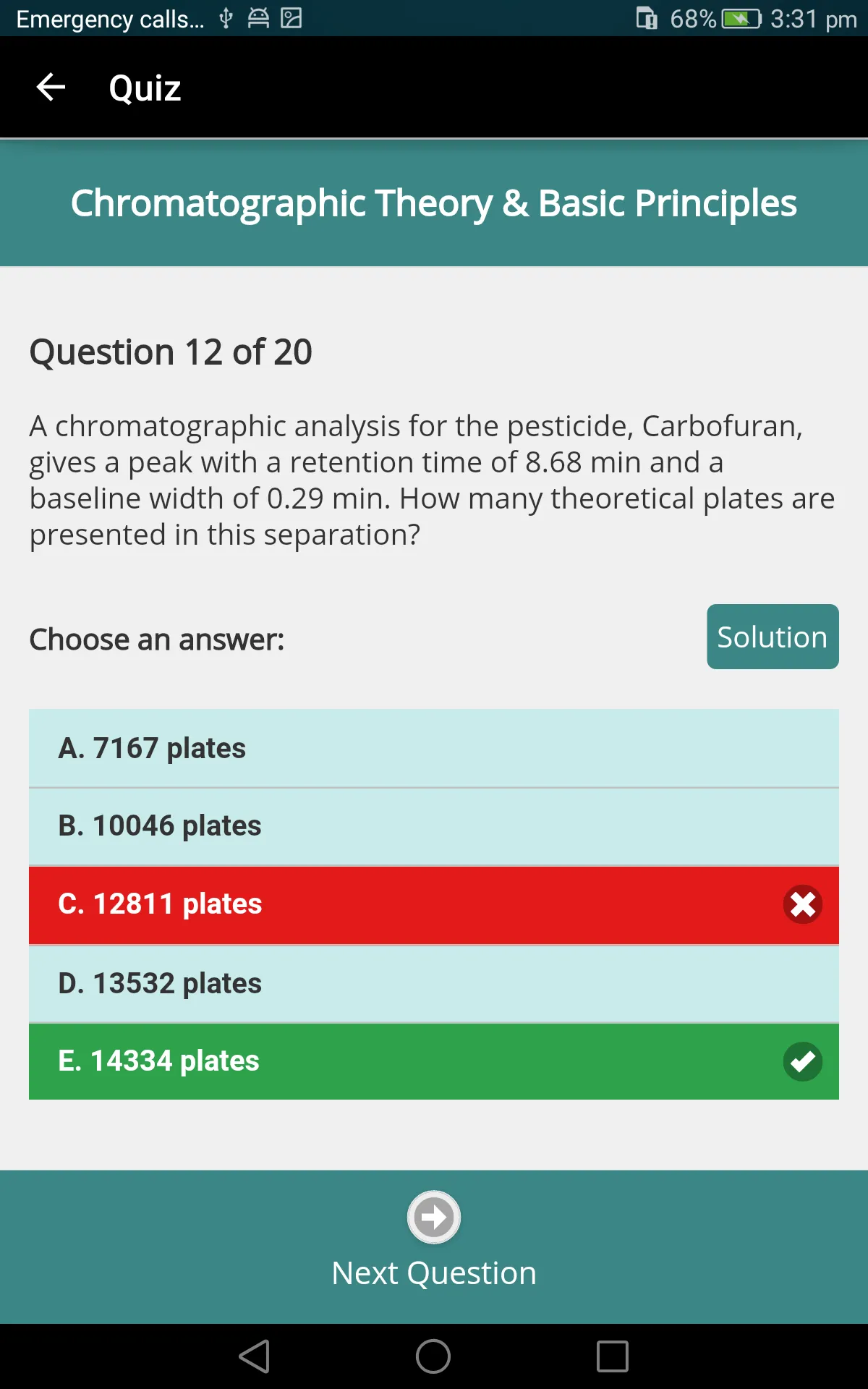 Analytical Chemistry Challenge | Indus Appstore | Screenshot