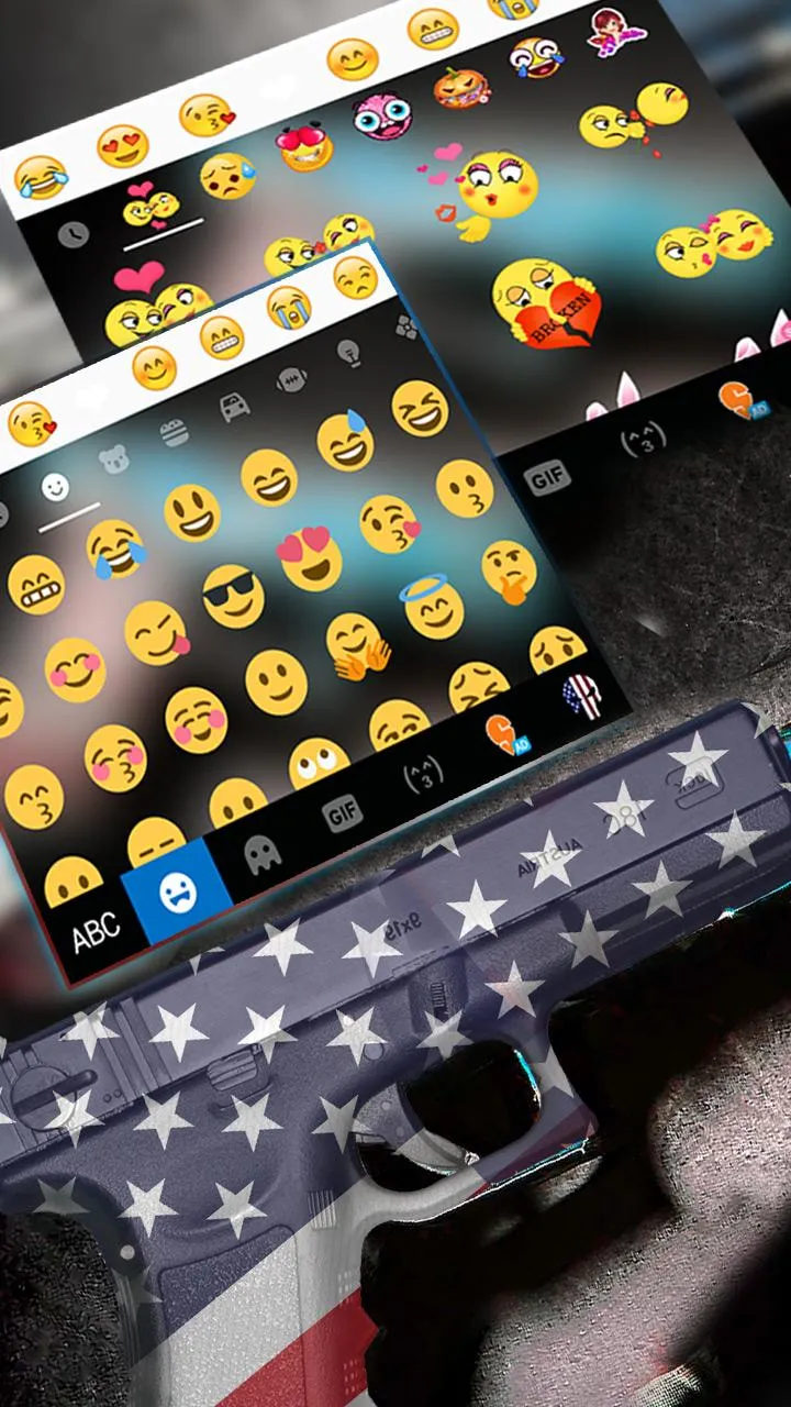 America Guns Keyboard Theme | Indus Appstore | Screenshot