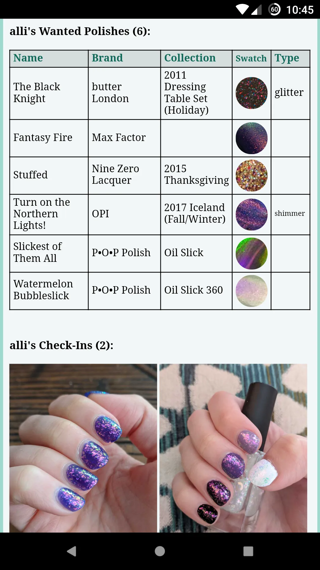 Lacquer Tracker - Nail Polish | Indus Appstore | Screenshot