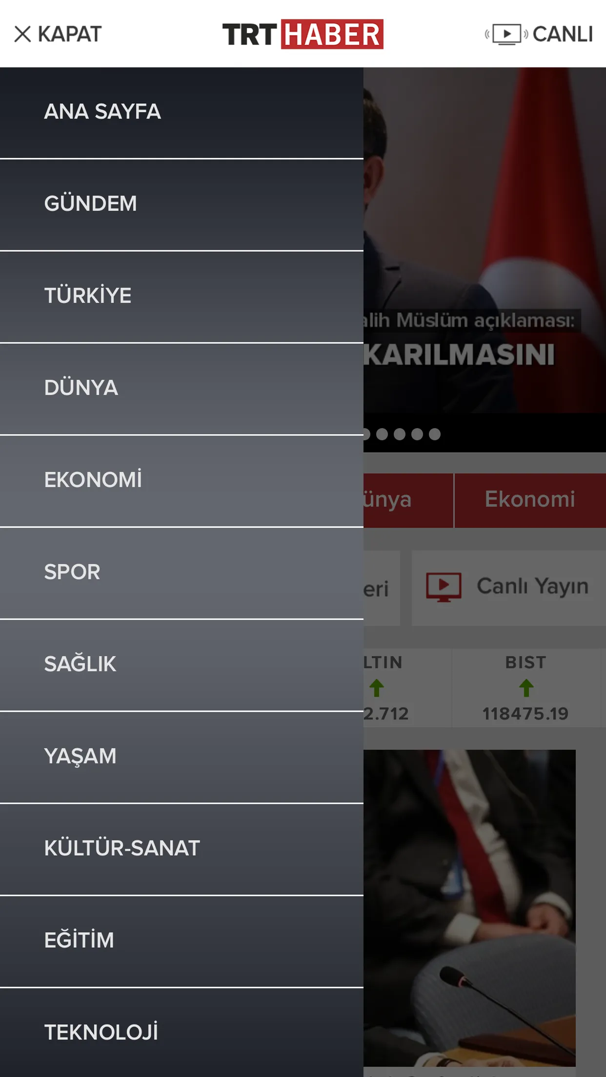 TRT Haber | Indus Appstore | Screenshot