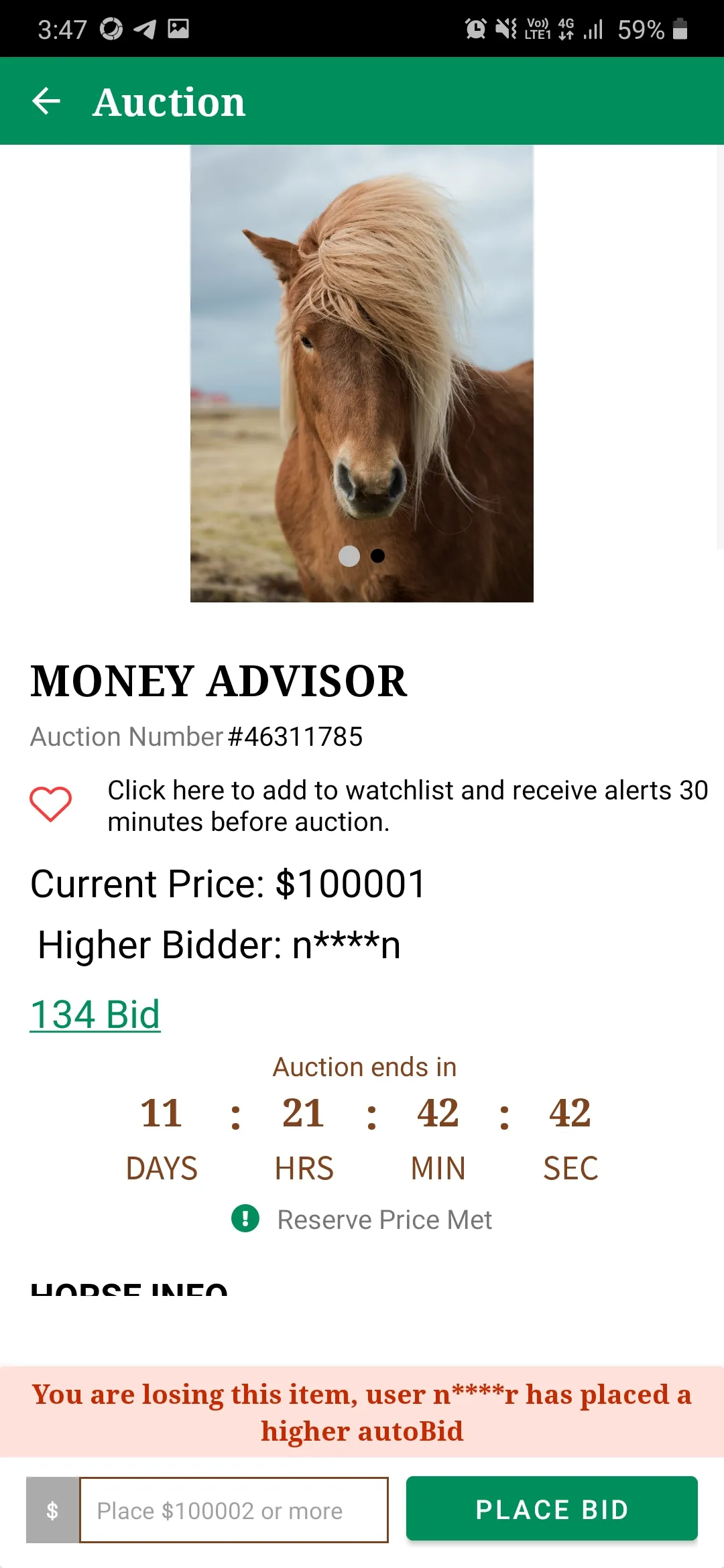 HarnessHorseAuction | Indus Appstore | Screenshot