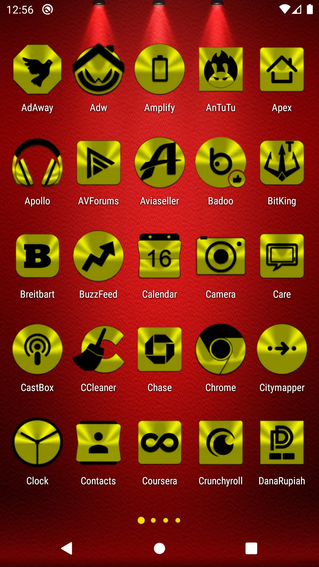 Yellow and Black Icon Pack | Indus Appstore | Screenshot