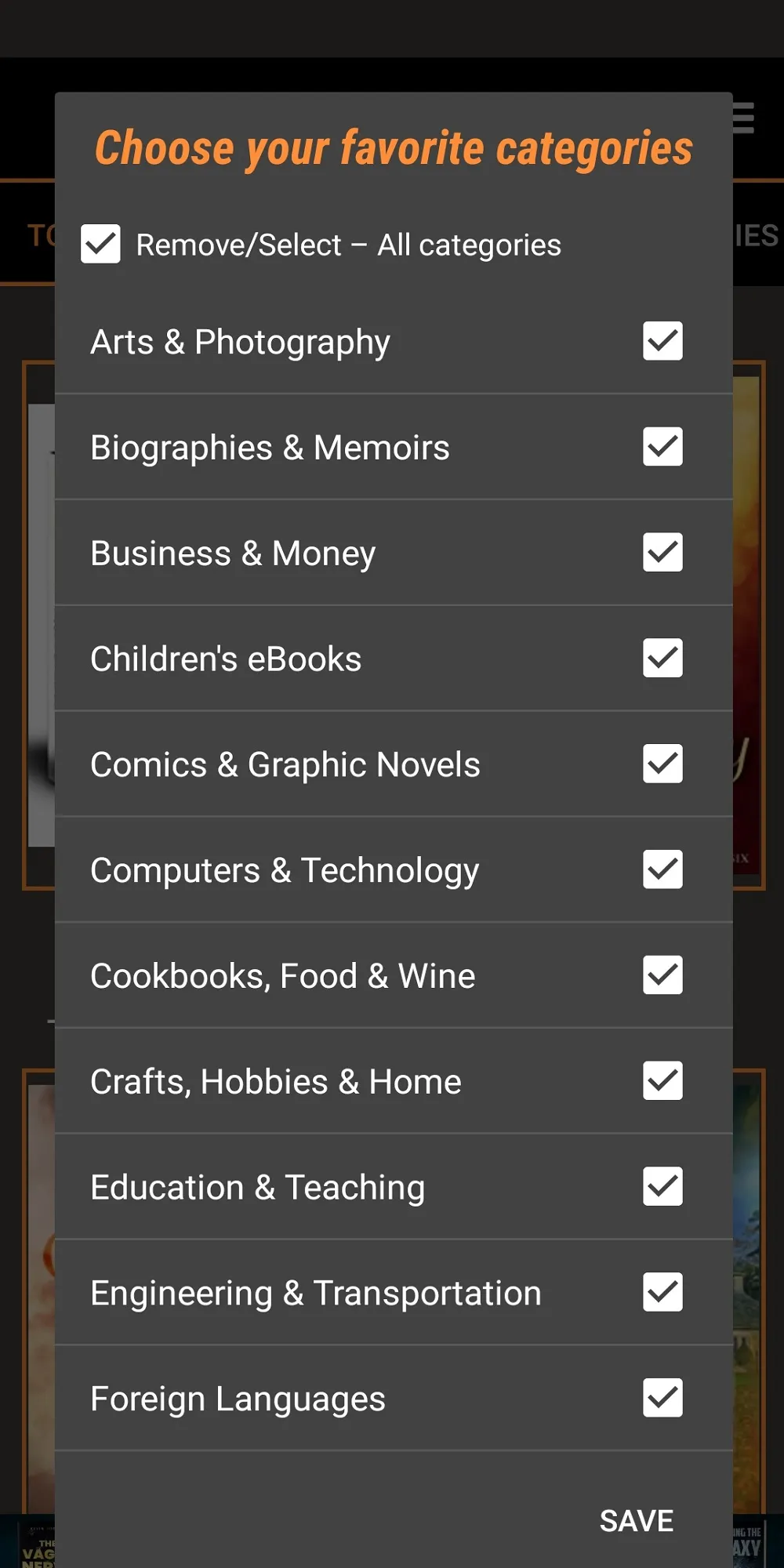 eBooks for Kindle | Indus Appstore | Screenshot