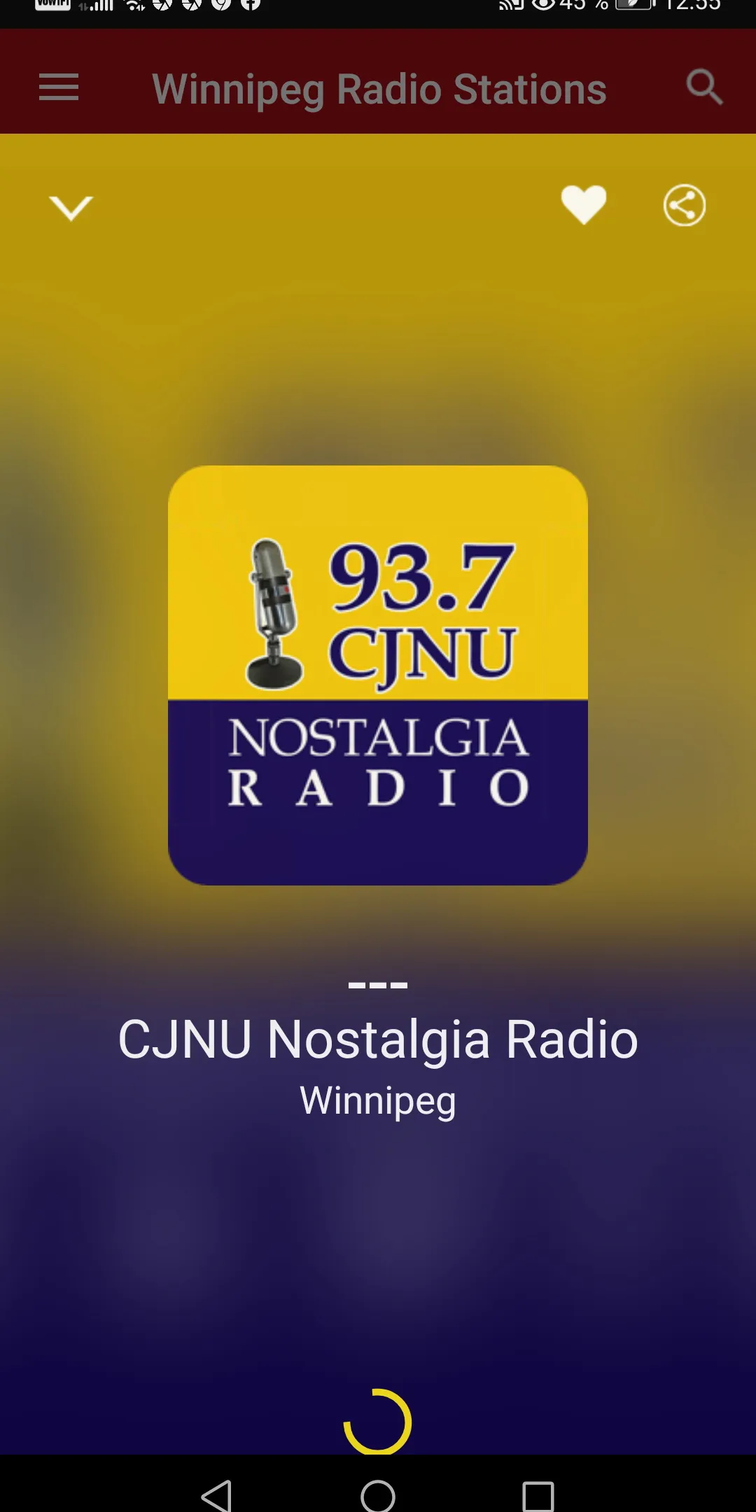 Winnipeg Radio Stations | Indus Appstore | Screenshot