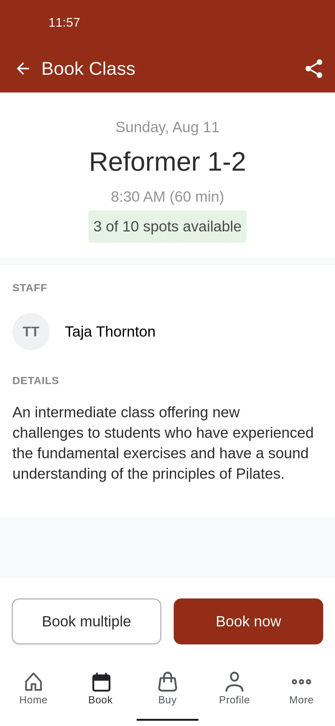 Pilates Core Center | Indus Appstore | Screenshot