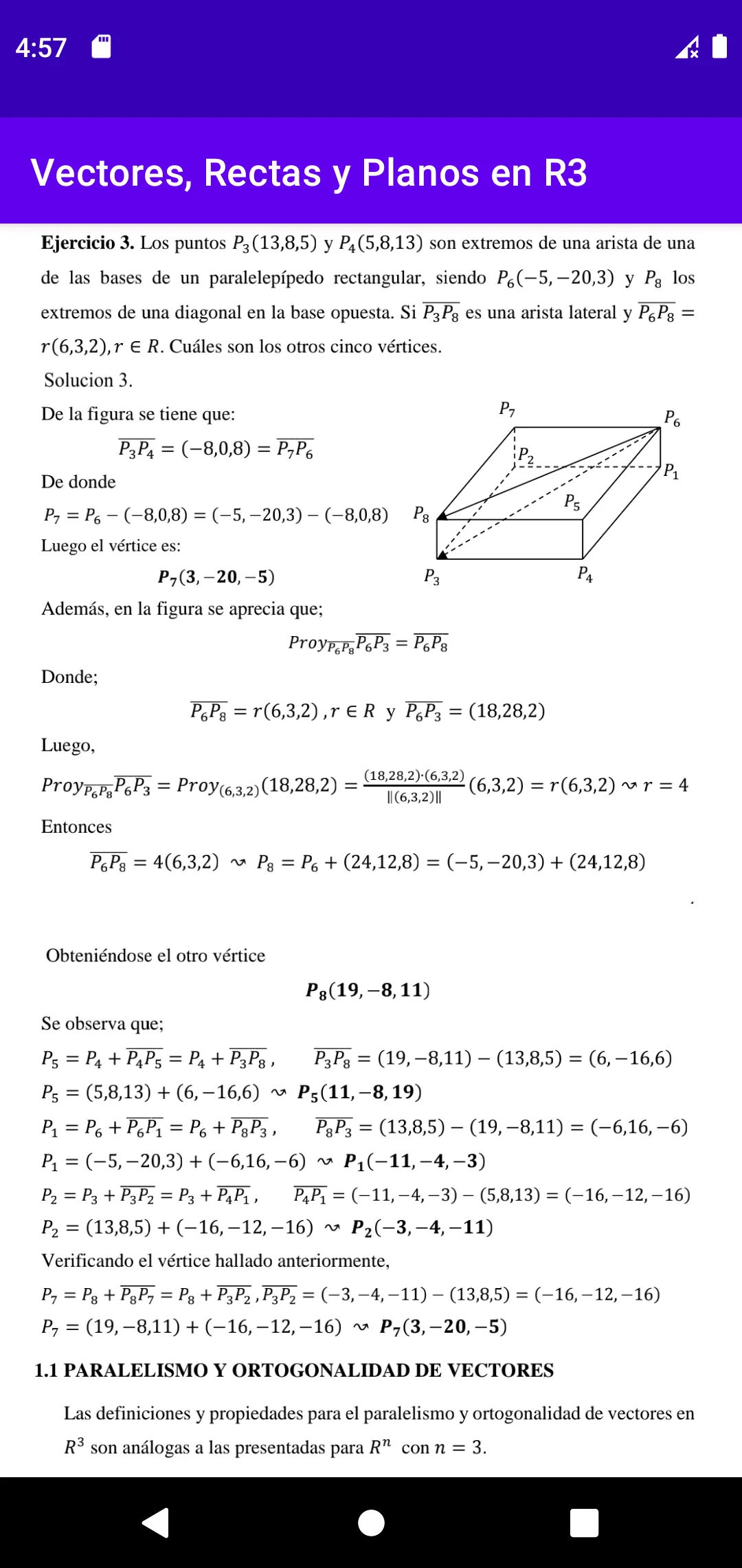 Vectores Rectas y Planos en R3 | Indus Appstore | Screenshot