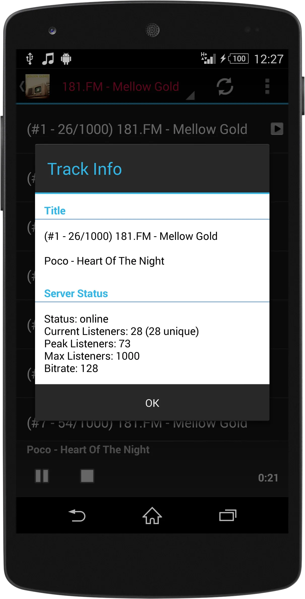 Oldies Pop RADIO | Indus Appstore | Screenshot