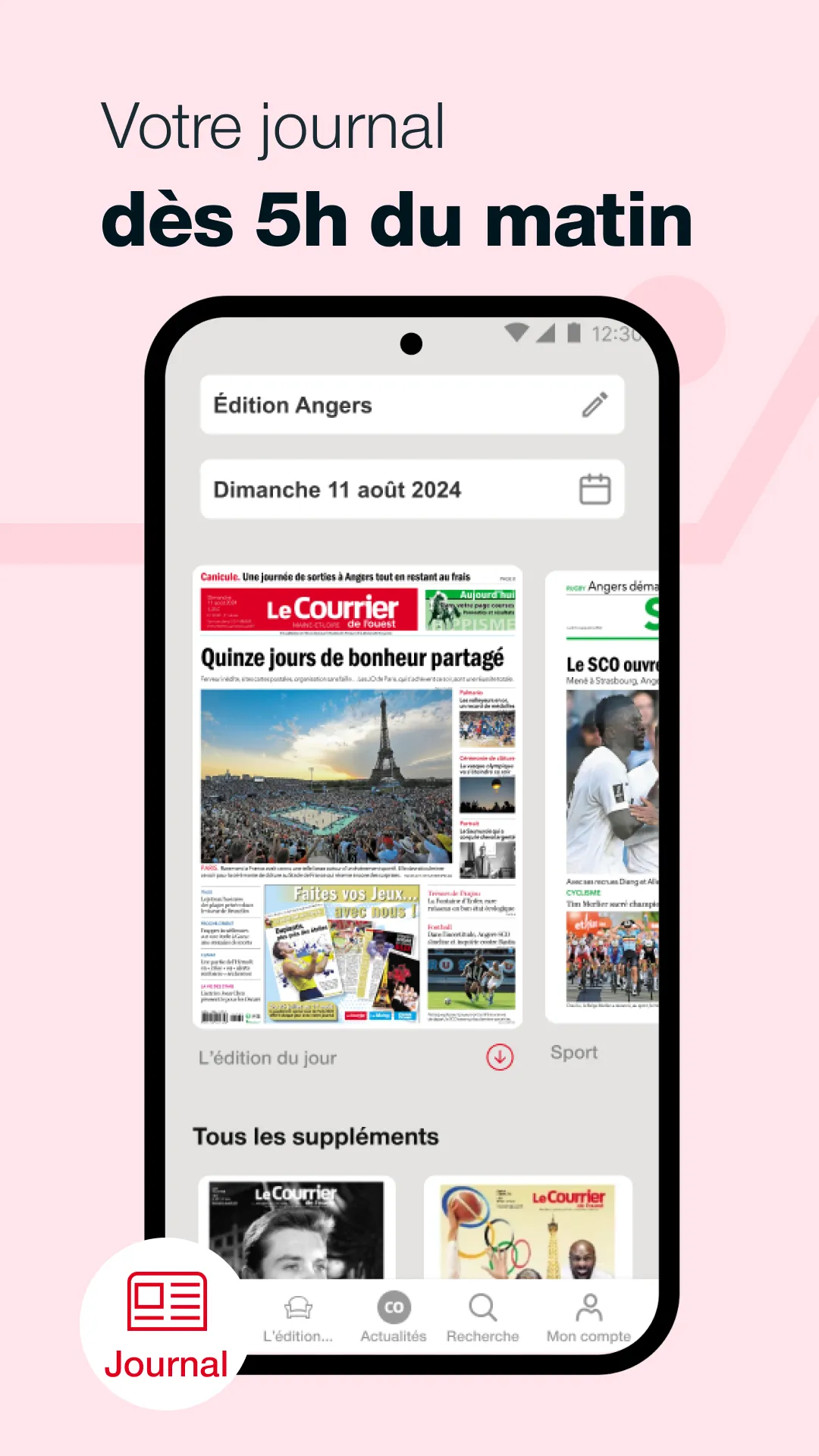 Le Courrier de l'Ouest Journal | Indus Appstore | Screenshot