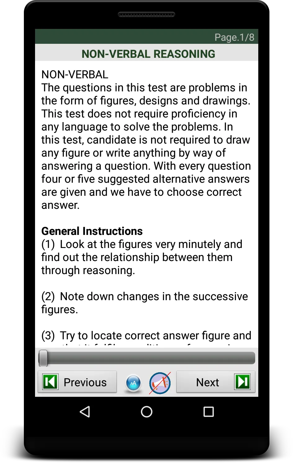 Nonverbal Reasoning (eBook) | Indus Appstore | Screenshot