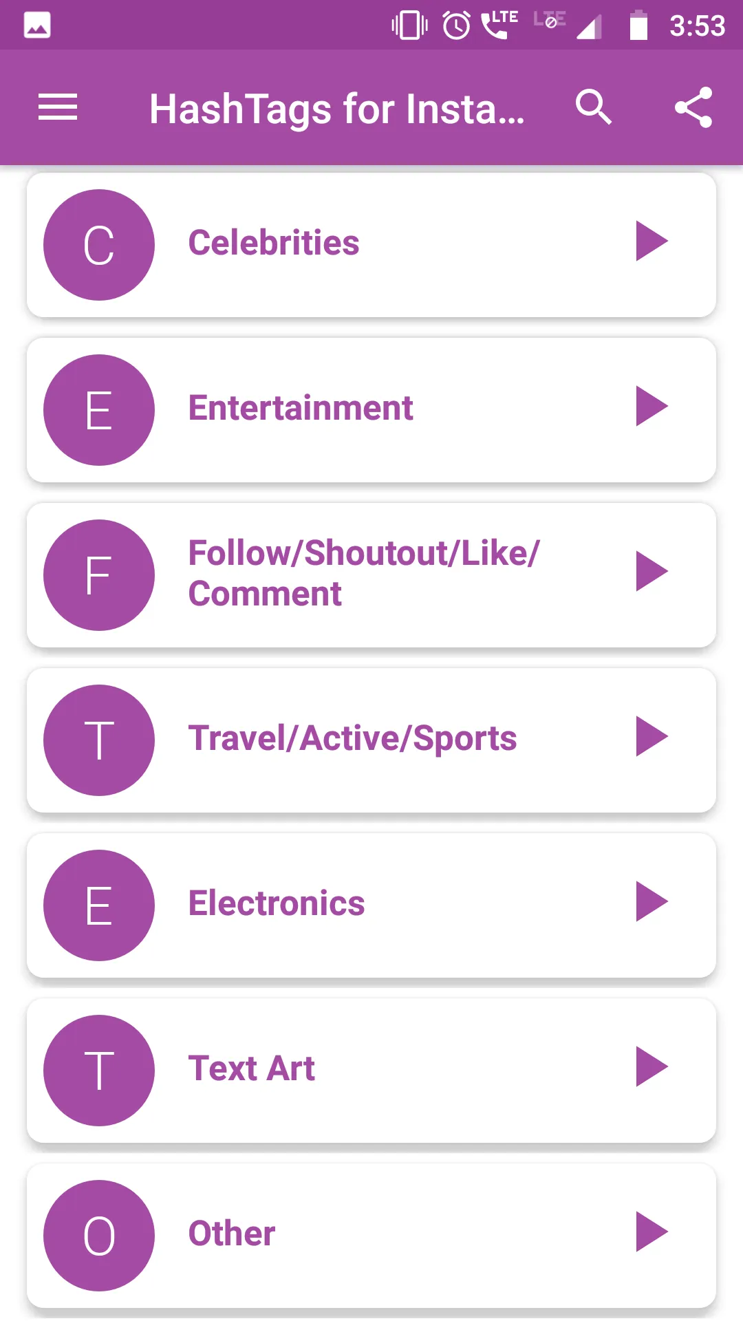 HashTags for Instagram | Indus Appstore | Screenshot