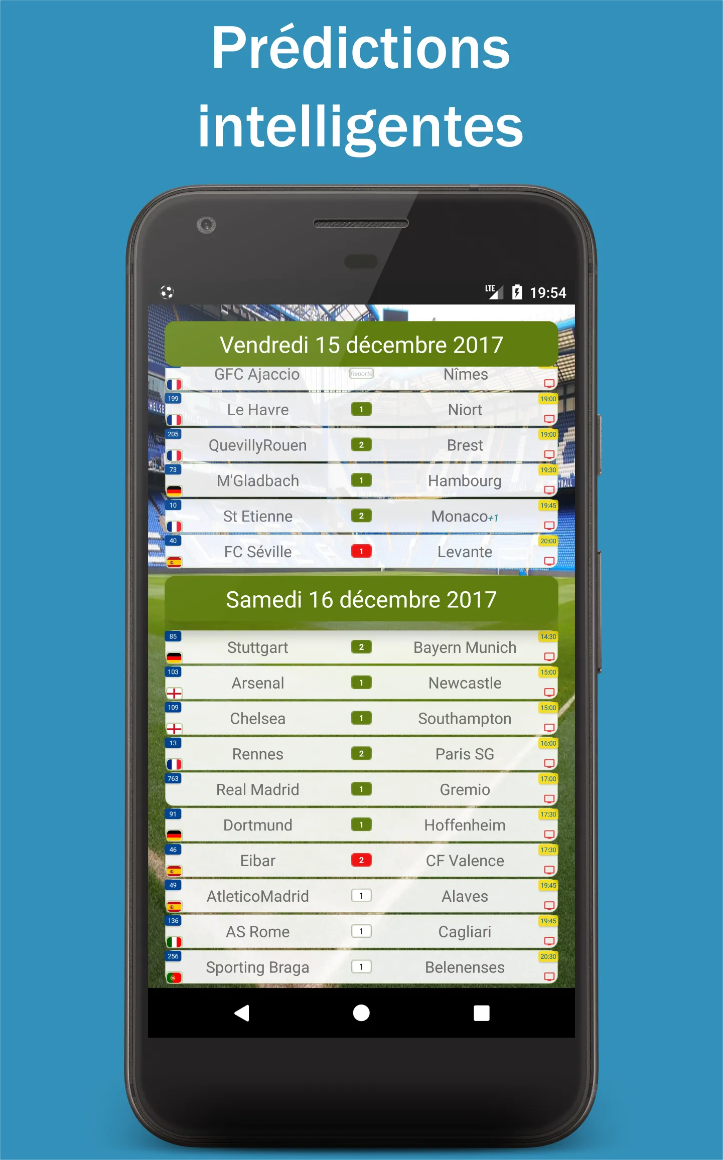 Pronostics foot! | Indus Appstore | Screenshot