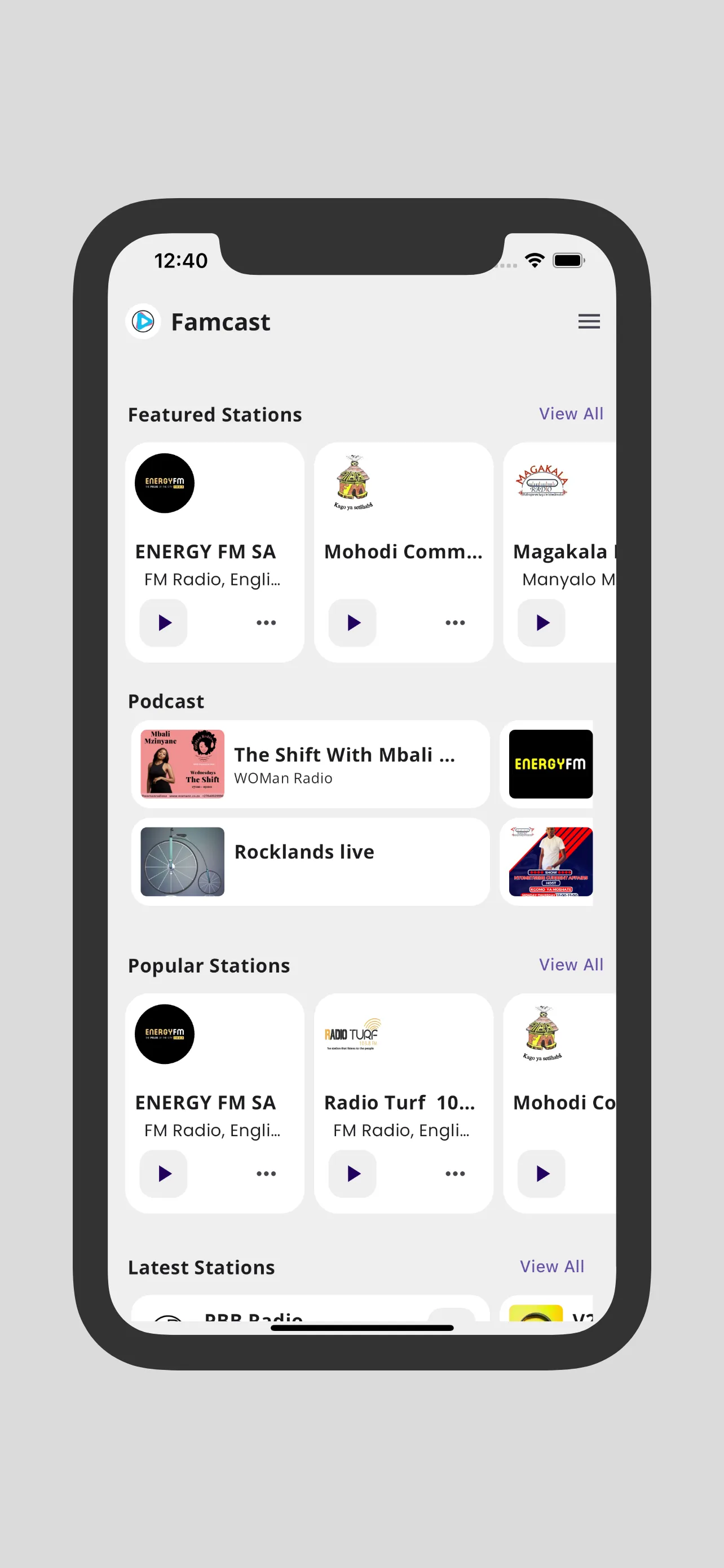 FamCast Radio | Indus Appstore | Screenshot