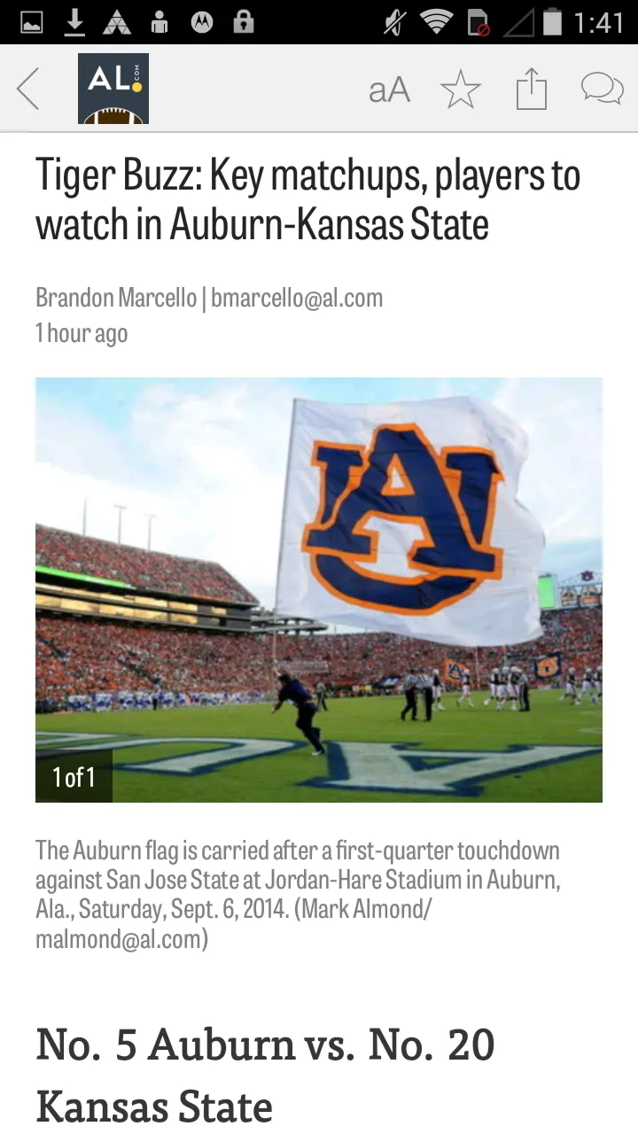 AL.com: Auburn Football News | Indus Appstore | Screenshot