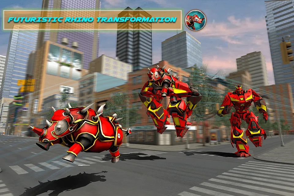 Rhino Robot Car Transform Game | Indus Appstore | Screenshot