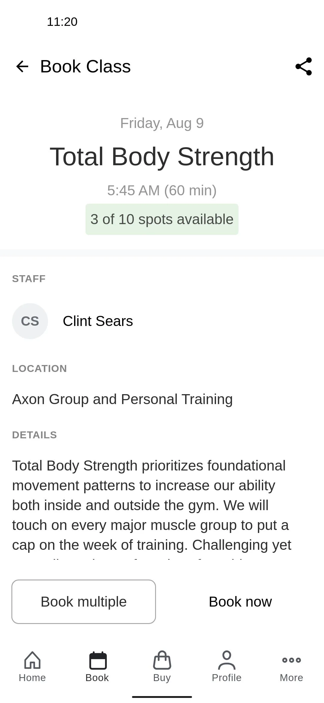 The Fitness Loft/Axon Training | Indus Appstore | Screenshot