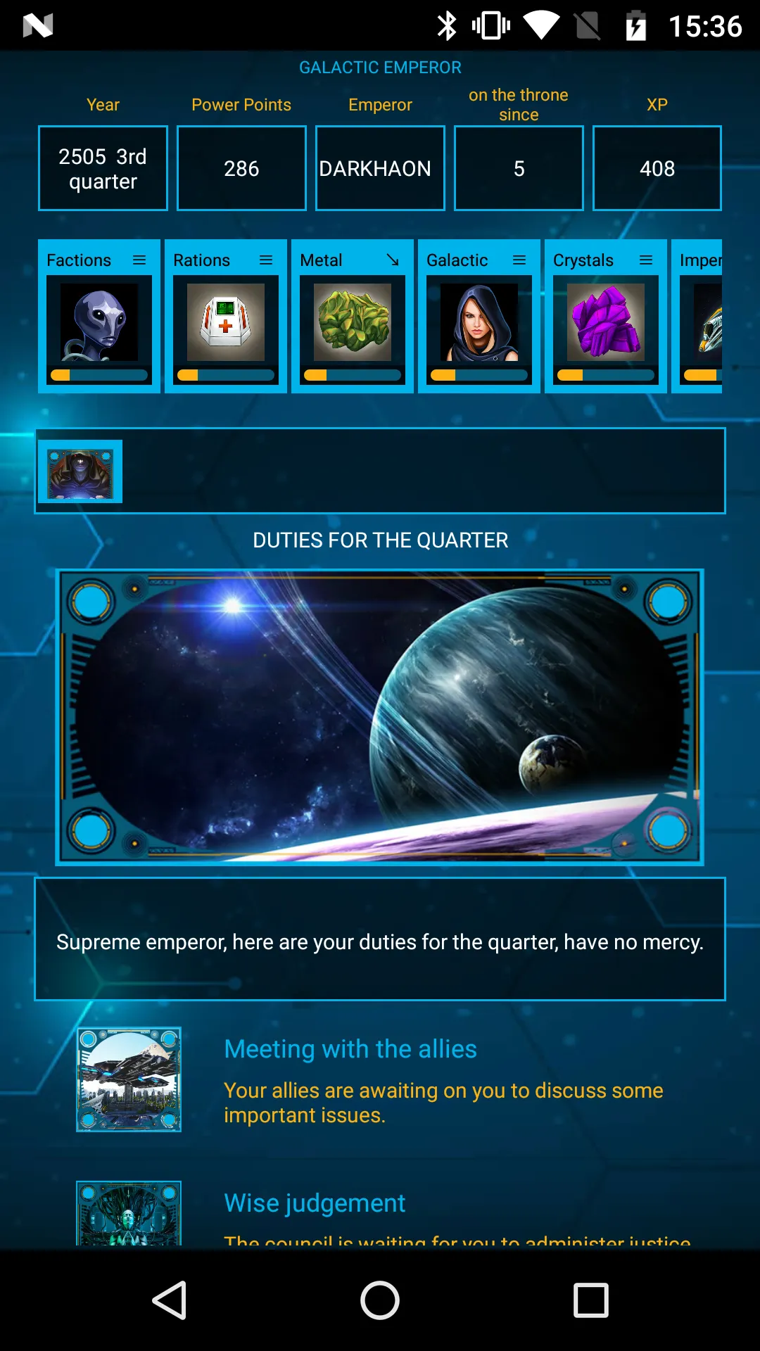 AoD: Galactic War, Command 4x | Indus Appstore | Screenshot