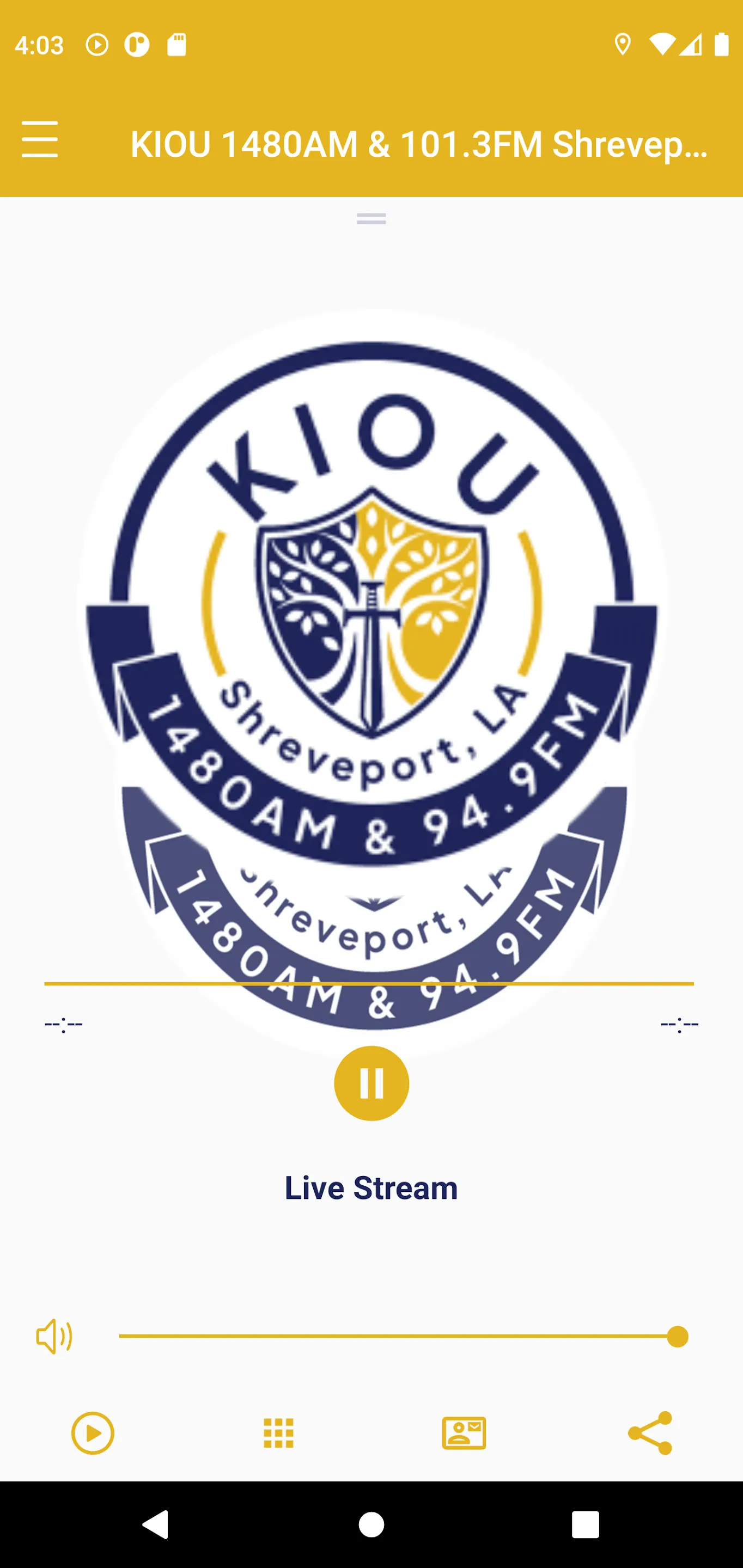 KIOU AM1480 FM94.9 Radio | Indus Appstore | Screenshot