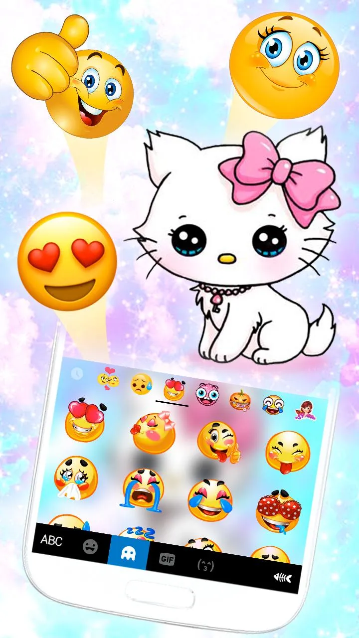 Shy Kitten Keyboard Theme | Indus Appstore | Screenshot