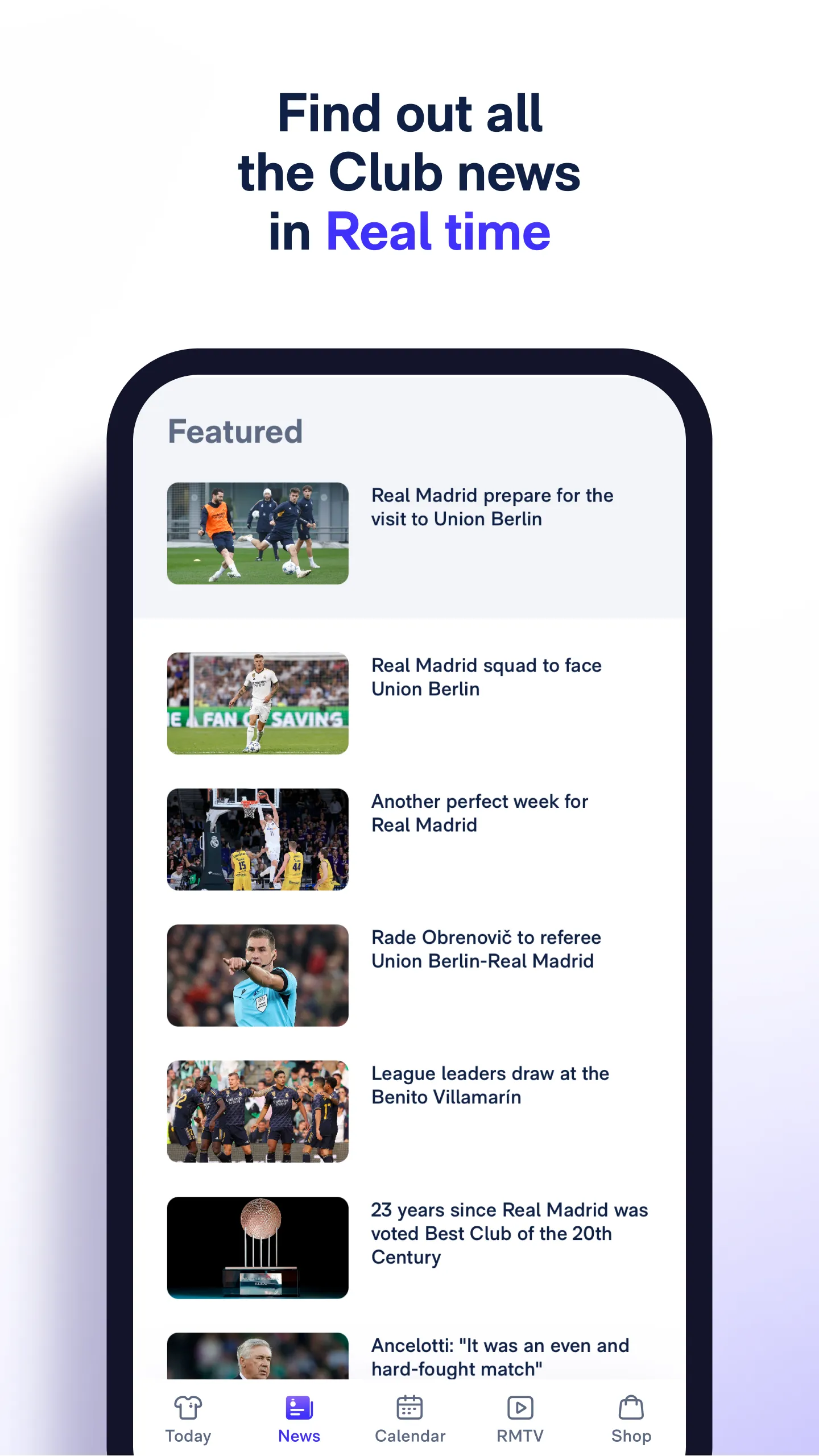 Real Madrid | Indus Appstore | Screenshot